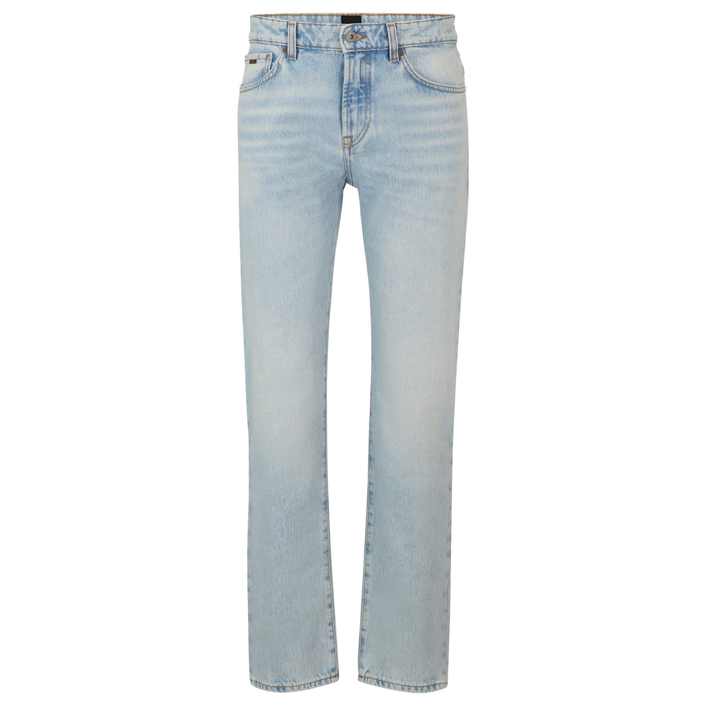 Light/Pstl Blue - Boss - Men's Re.Maine BCStraight Fit Denim Jeans - 1