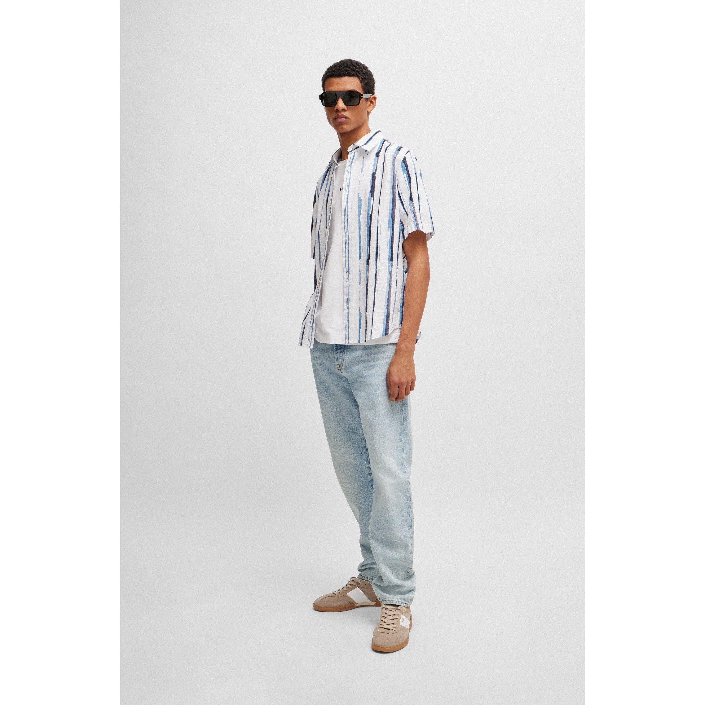 Light/Pstl Blue - Boss - Men's Re.Maine BCStraight Fit Denim Jeans - 3