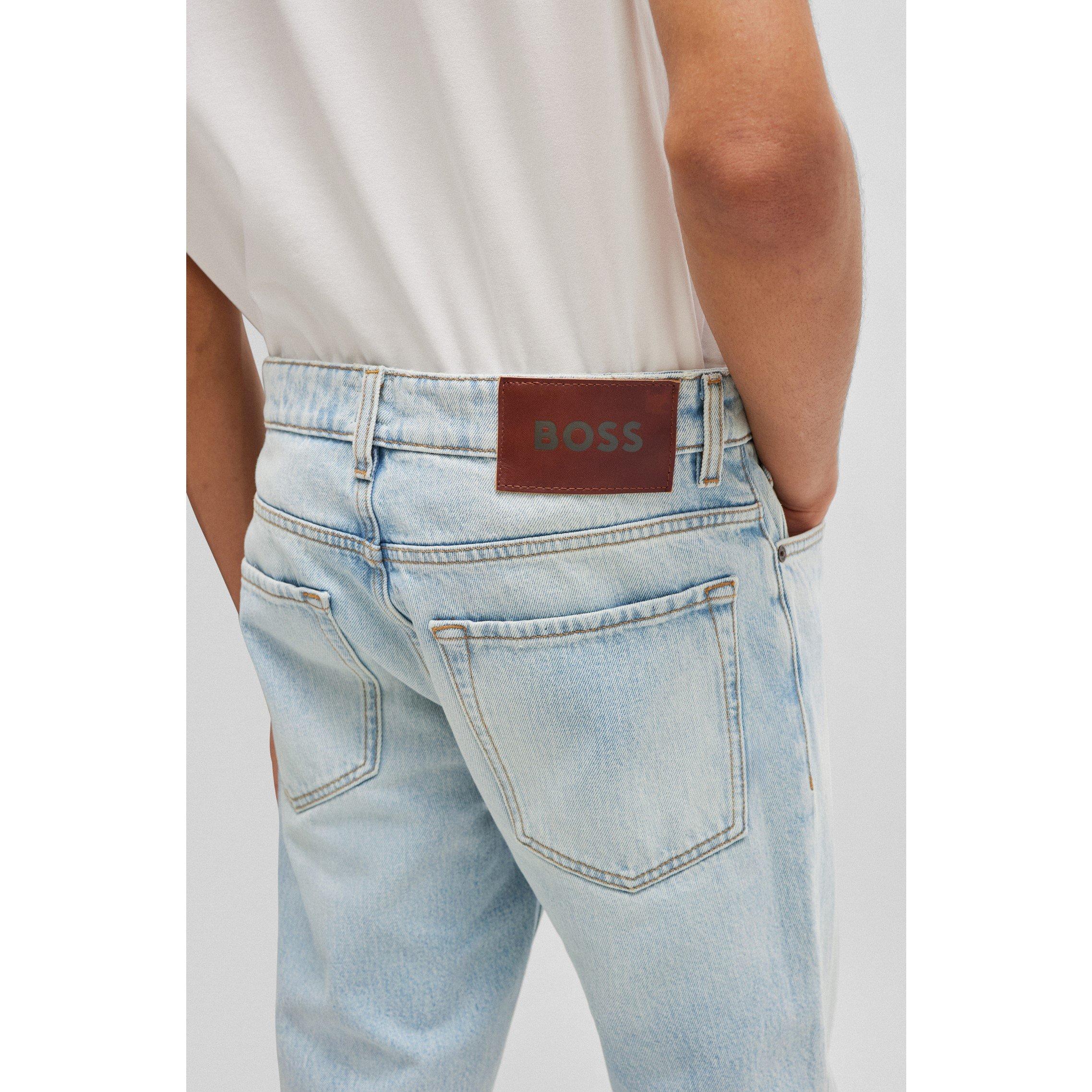 Light/Pstl Blue - Boss - Men's Re.Maine BCStraight Fit Denim Jeans - 4