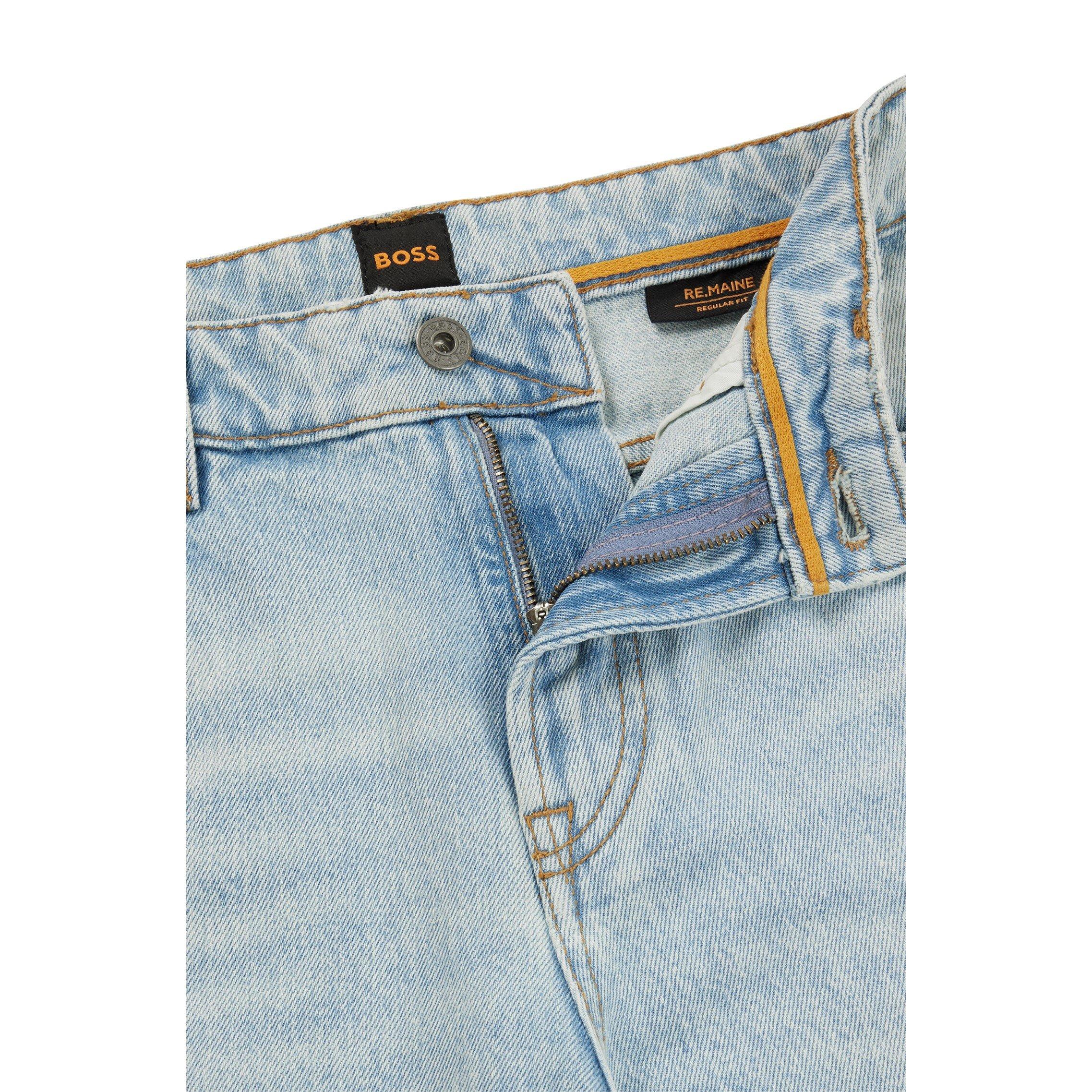 Light/Pstl Blue - Boss - Men's Re.Maine BCStraight Fit Denim Jeans - 5