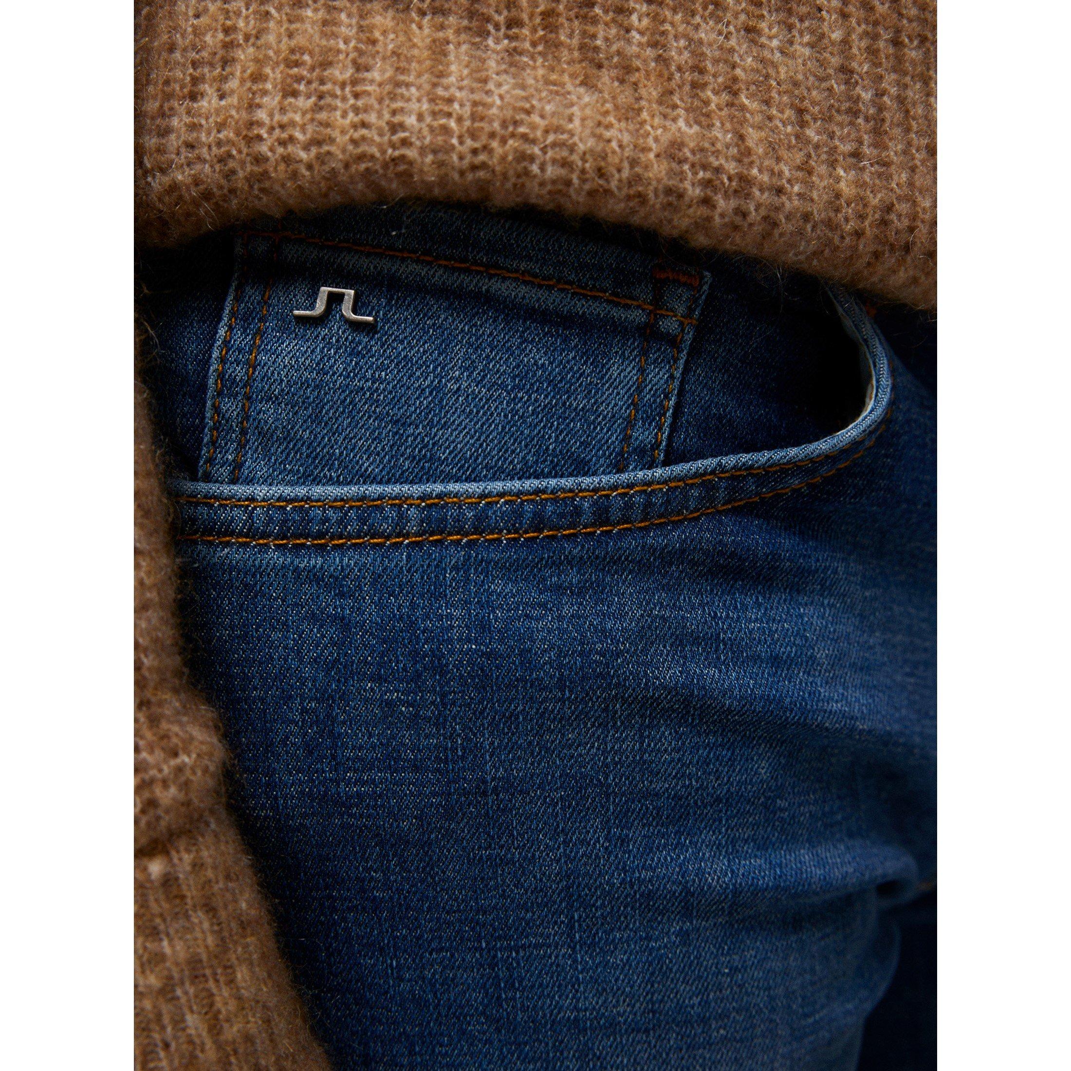 Mid Blue - J Lindeberg - Men's Indigo Skinny Jeans - 5