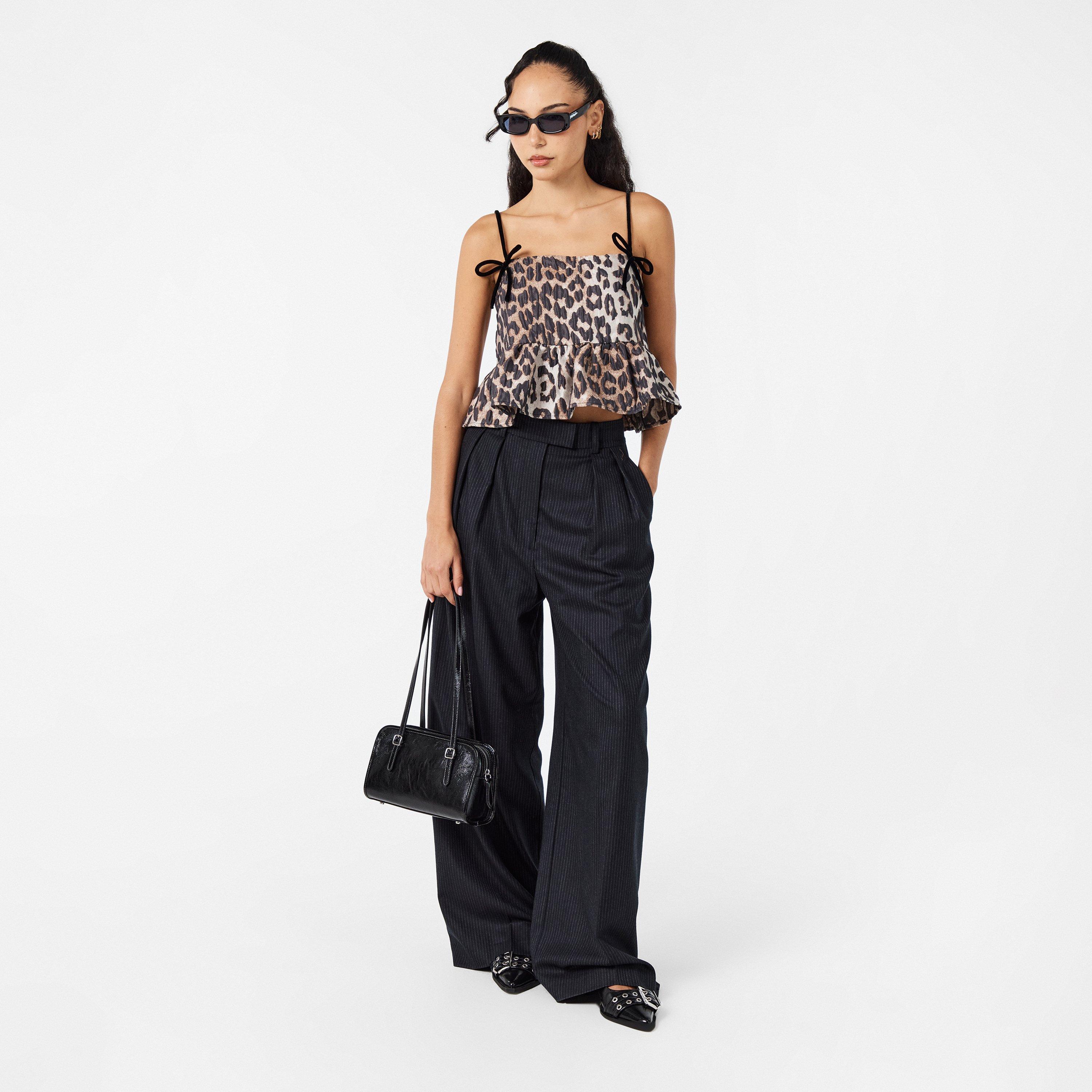 Leopard - Ganni - Ganni 3D Jaqrd Top Ld99 - 6