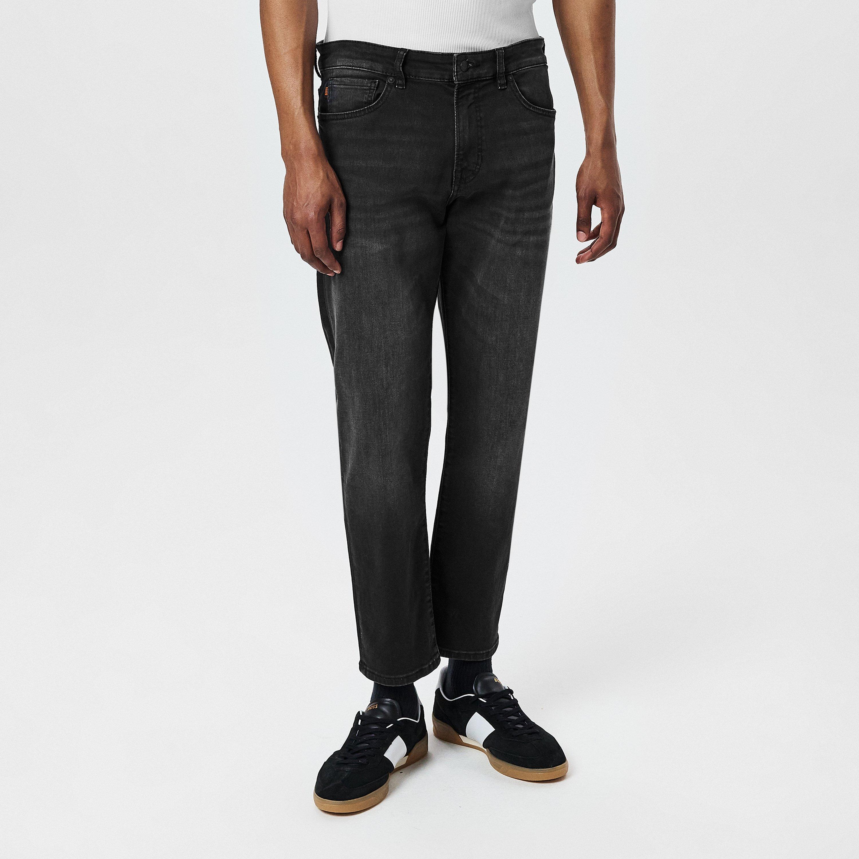 Black - Hugo - Men's Straight Leg Jeans - 3