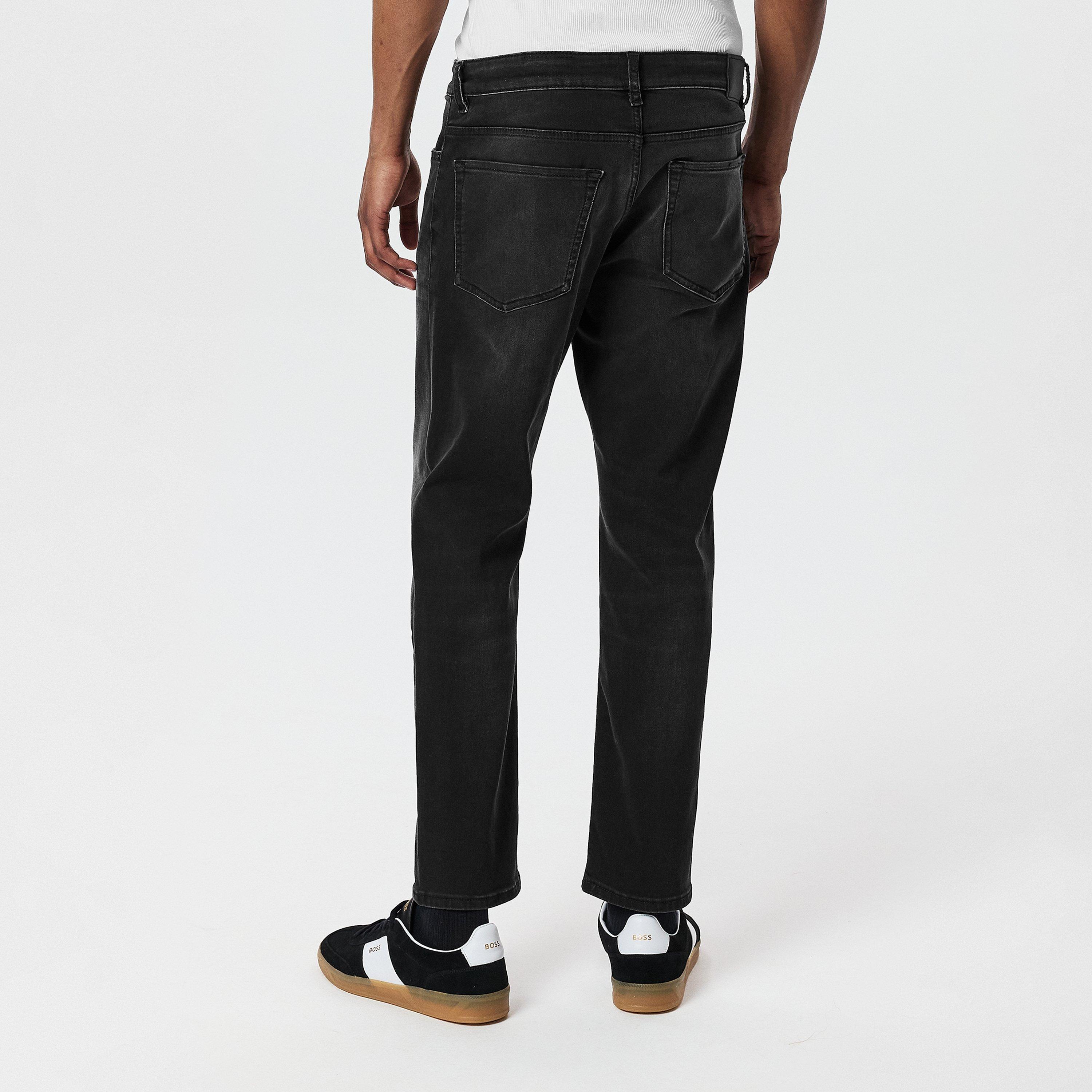 Black - Hugo - Men's Straight Leg Jeans - 4