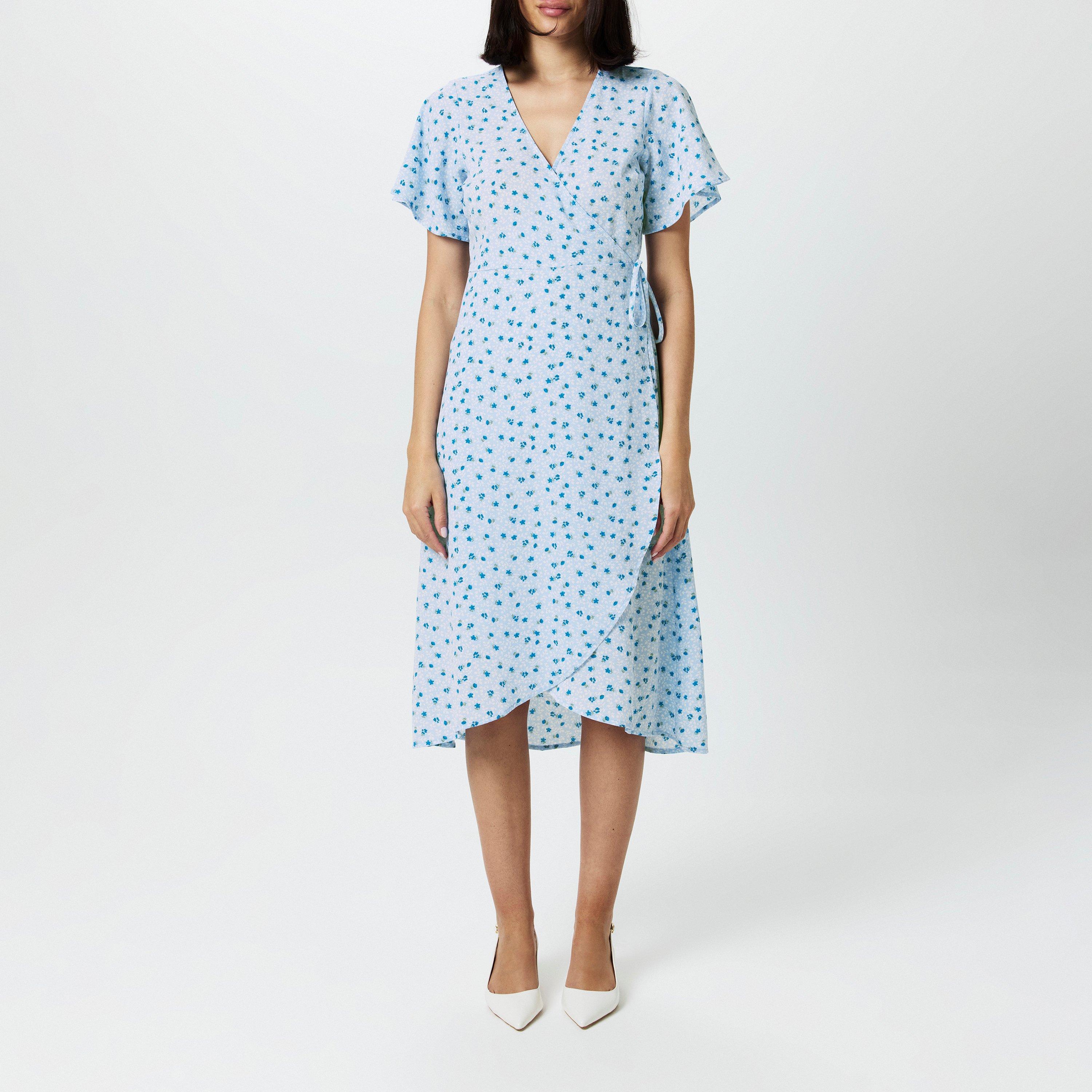 Vero Moda Women's Saki Wrap Dress - Dutch Canal - 8 (XS)