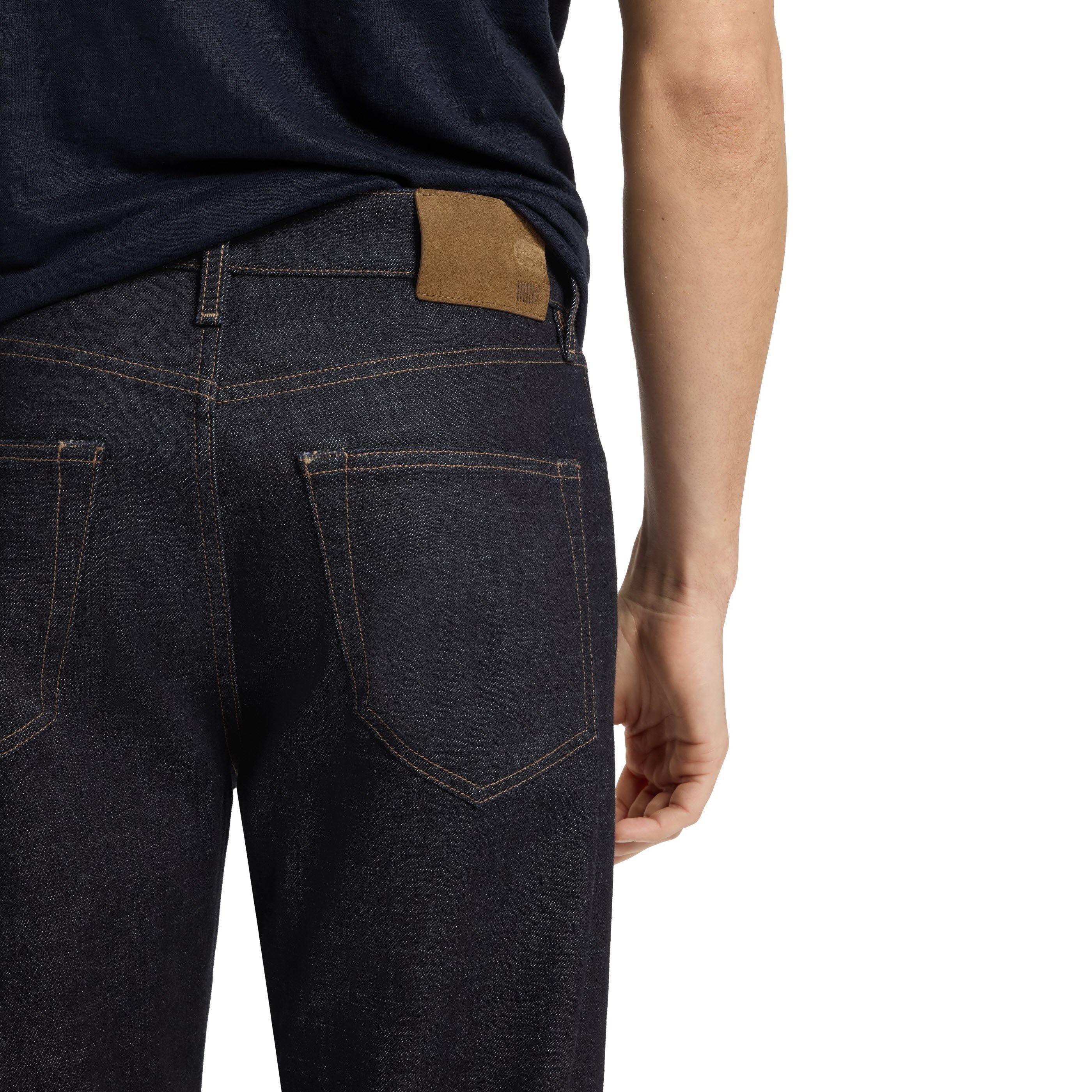 Dark Blue 406 - Boss - Men's Double Breasted Regular Fit Jeans - 4