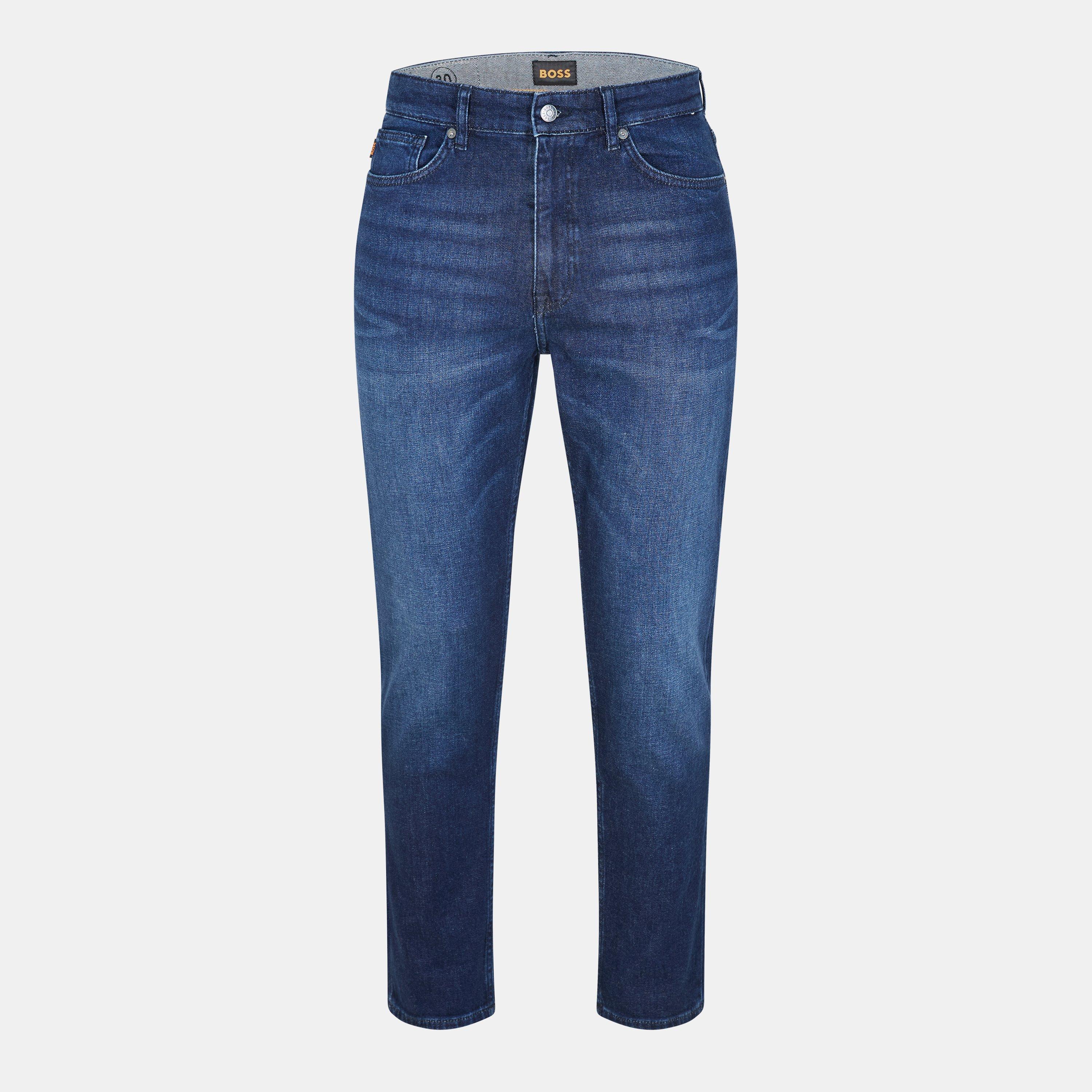 Dark Blue 406 - Boss - Men's Ogden Straight Leg Jeans - 1