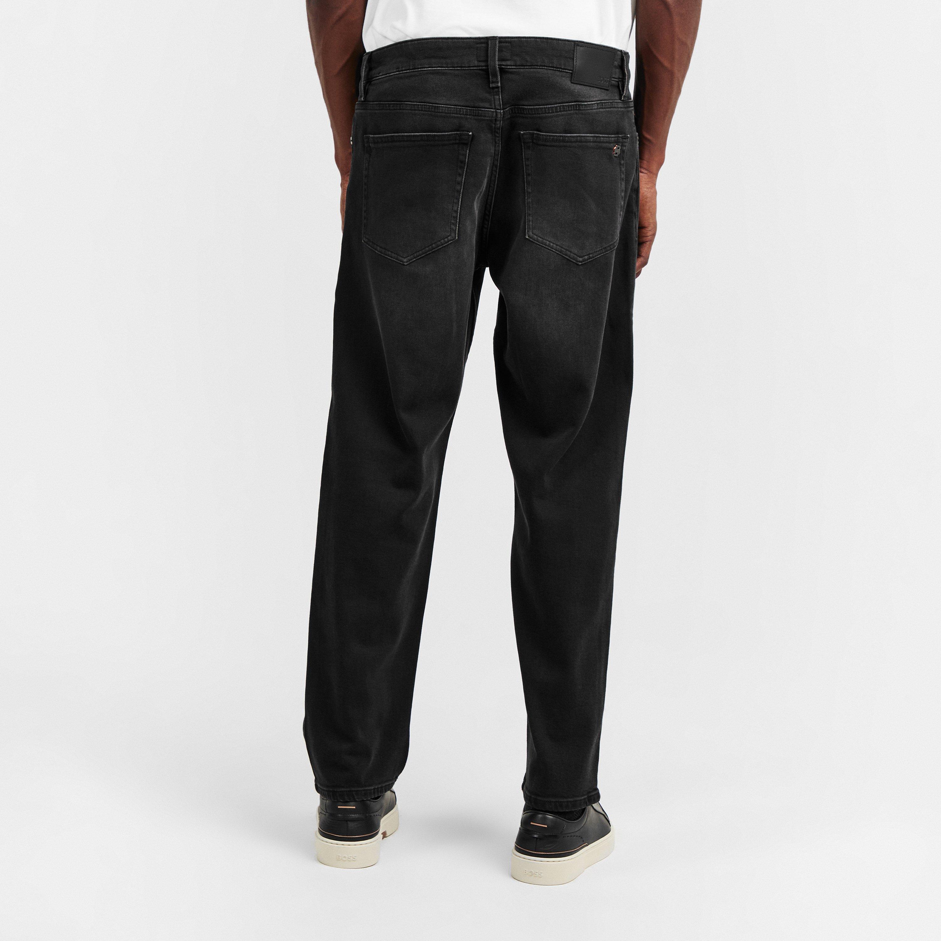 Washed Black008 - Boss - Men's Ogden Straight Leg Jeans - 4