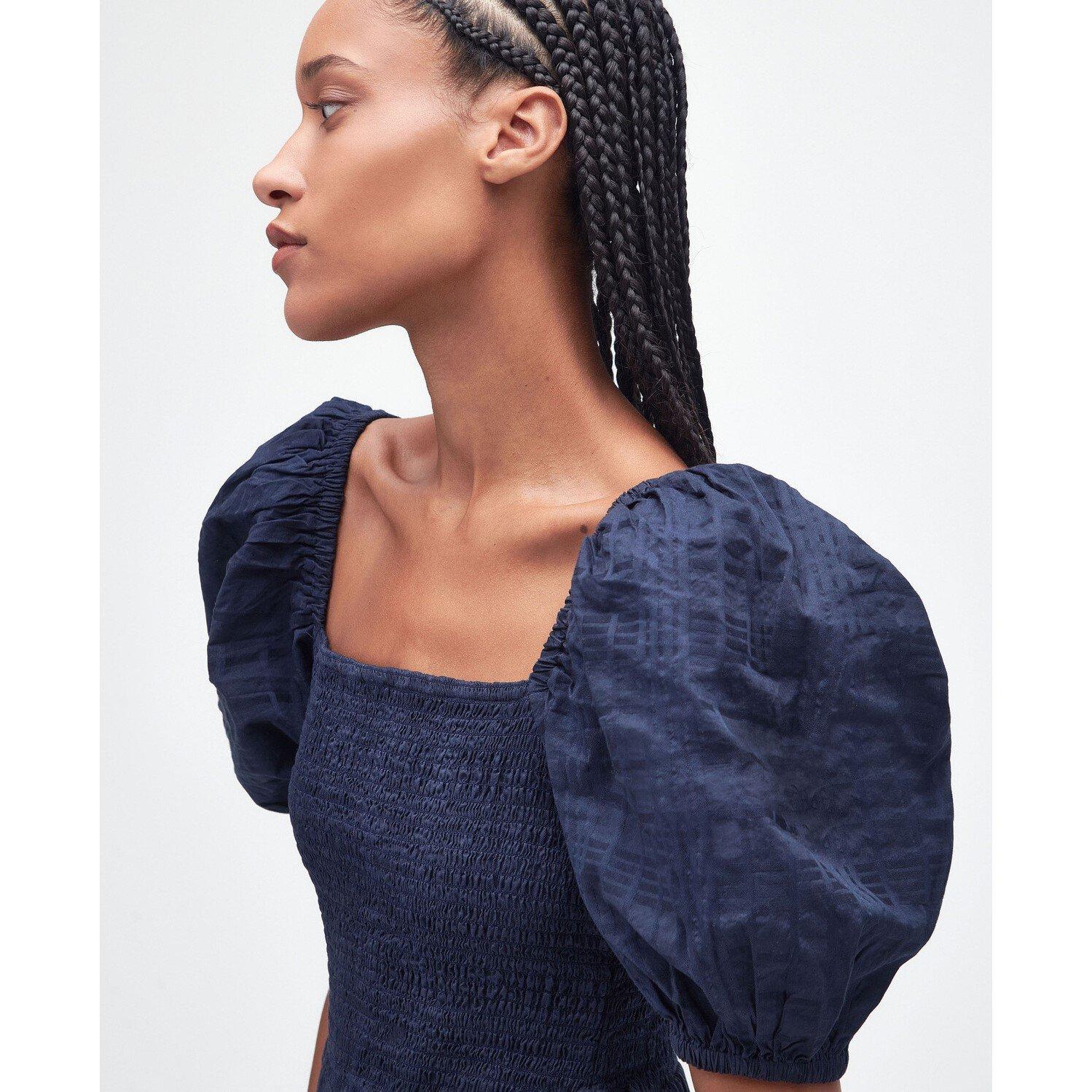 Navy - Barbour - Macy Midi Dress - 4