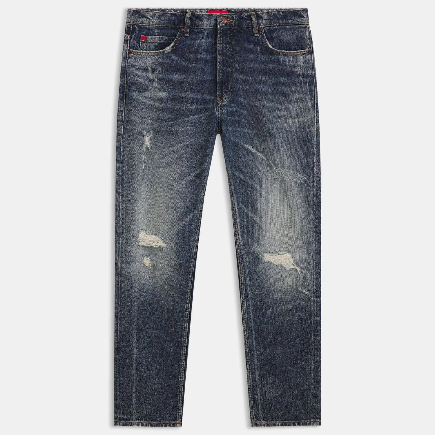 Hugo Hugo 634 10276858 02 Straight Leg Jeans Mens - Blue - Size 30W S