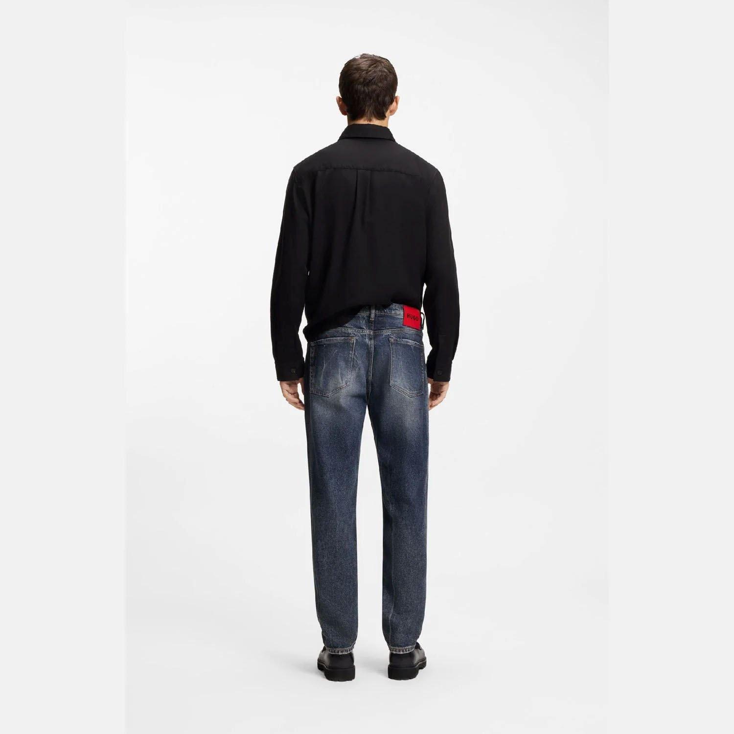 Blue - Hugo - Hugo 634 10276858 02 Straight Leg Jeans Mens - 4