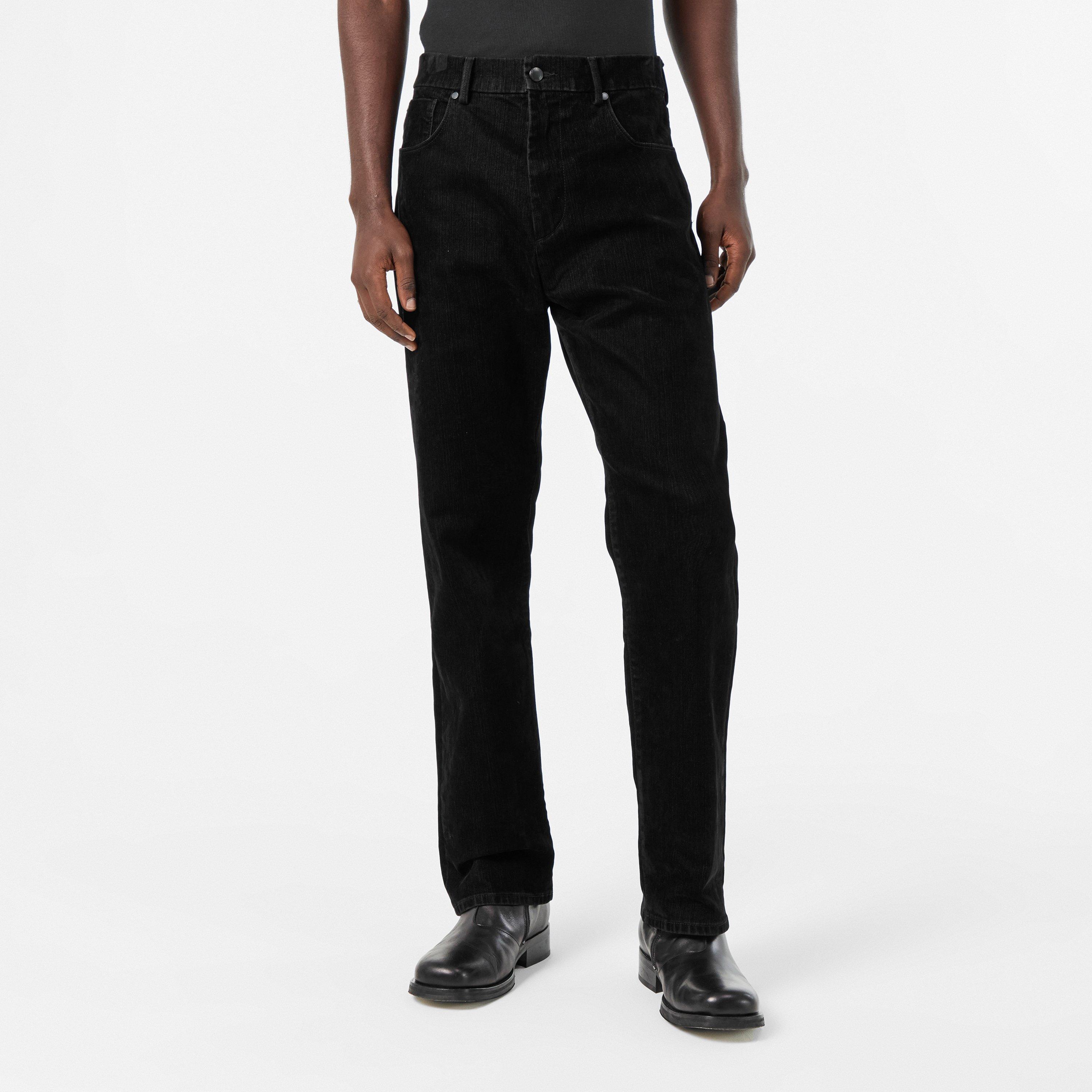 Black - 7 For All Mankind - Men's Modern Straight Leg Jeans - 3