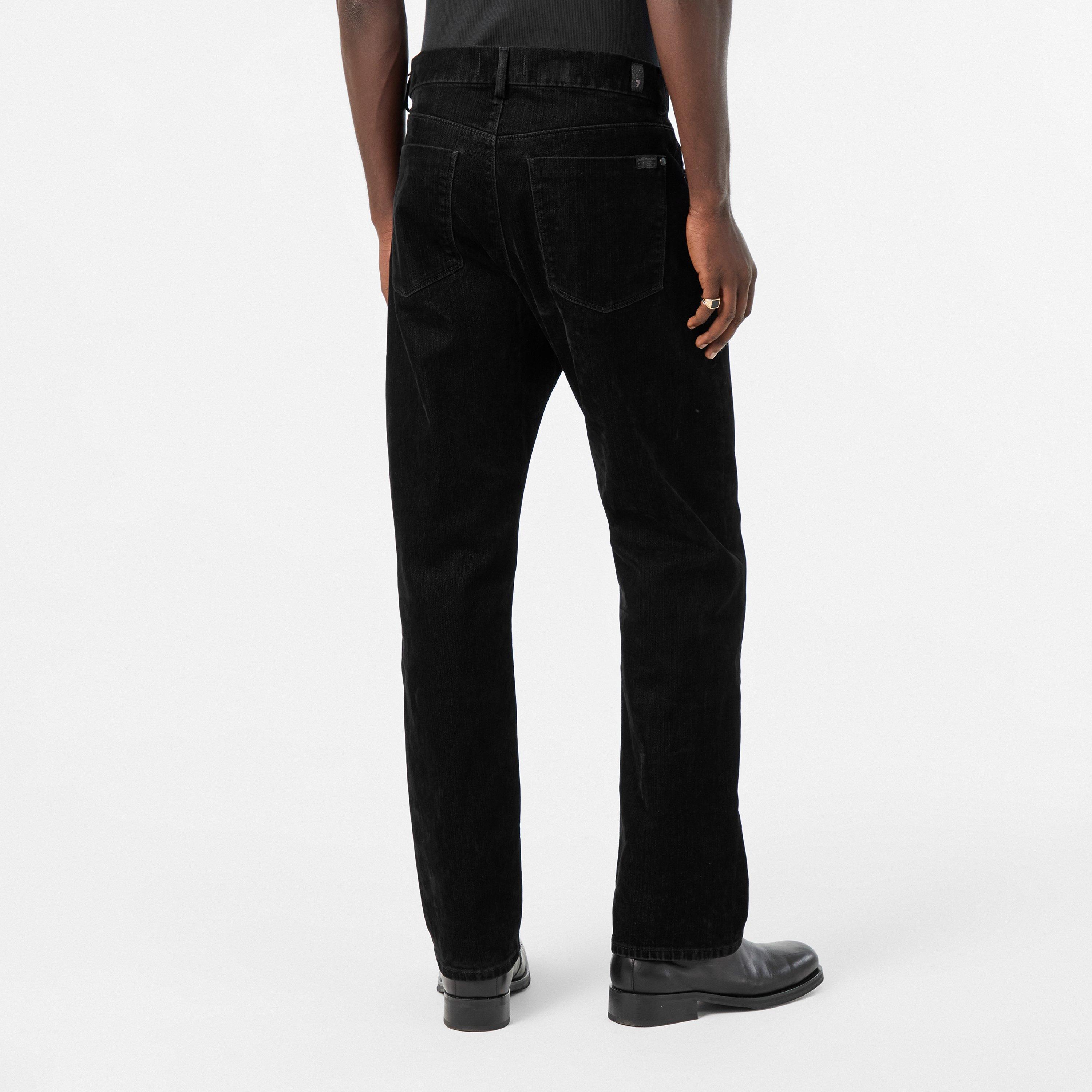 Black - 7 For All Mankind - Men's Modern Straight Leg Jeans - 4