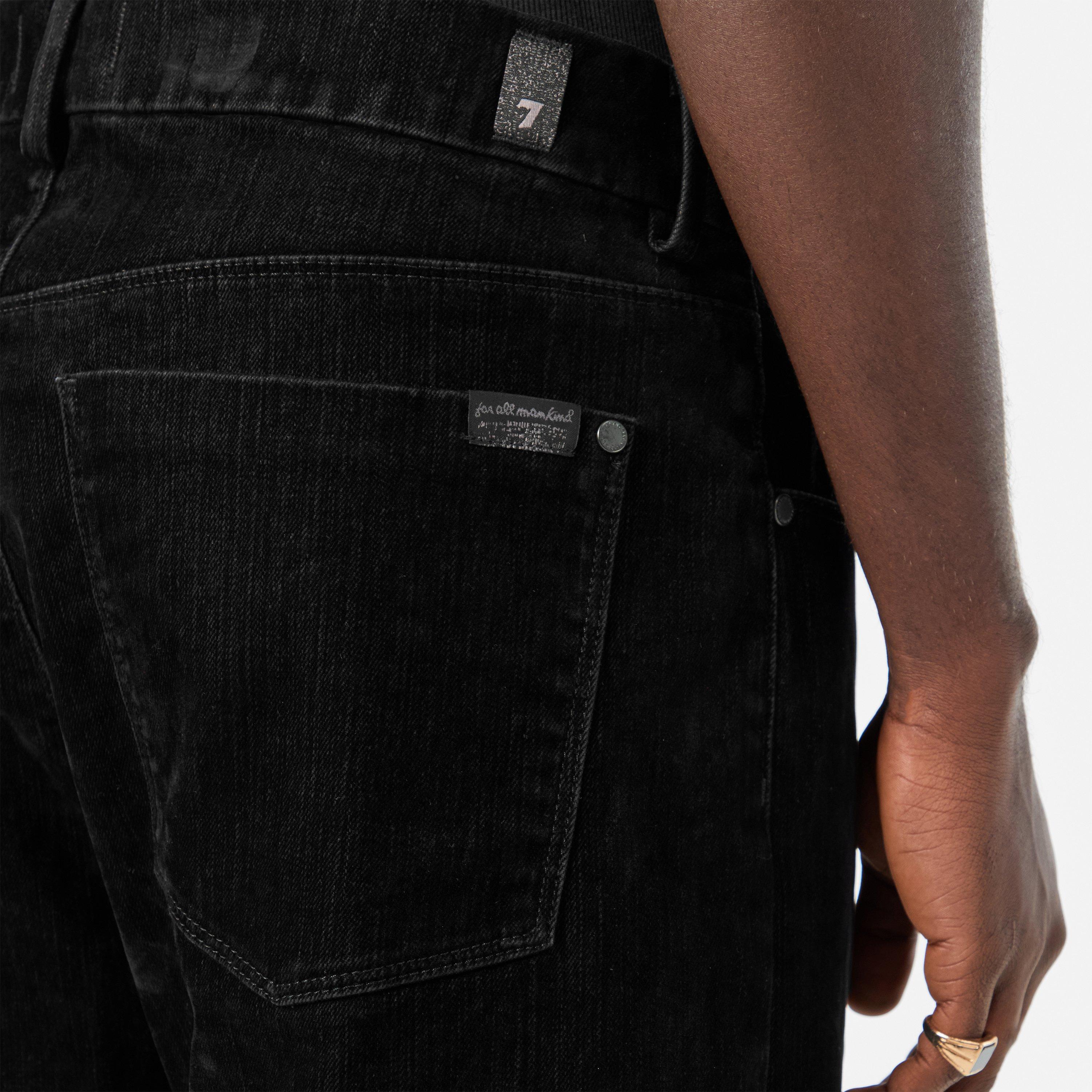 Black - 7 For All Mankind - Men's Modern Straight Leg Jeans - 5