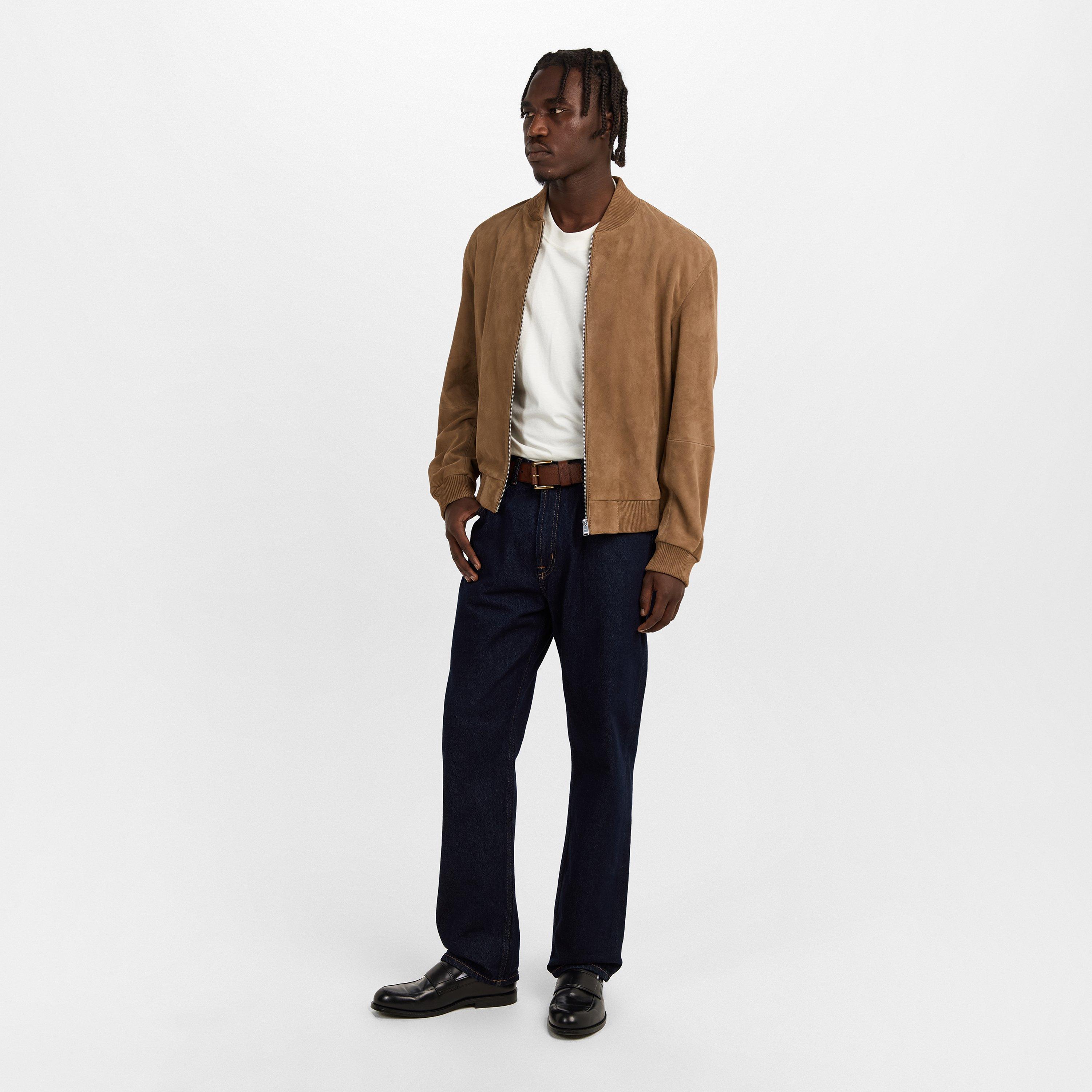 Dark Blue - 7 For All Mankind - Men's Modern Mid-Rise Straight Leg Jeans - 6