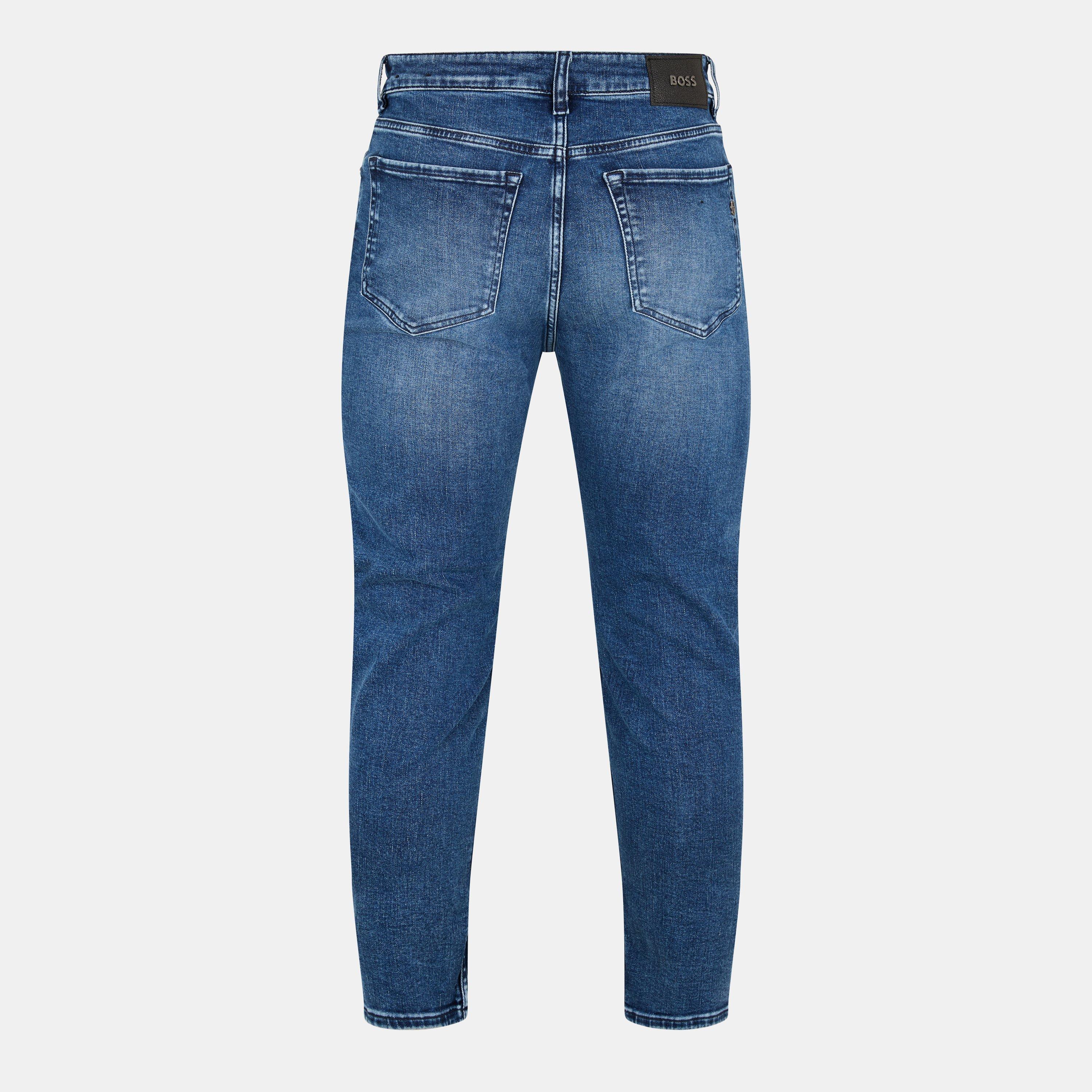 Mid Blue 416 - Boss - Men's Ogden Straight Leg Jeans - 2