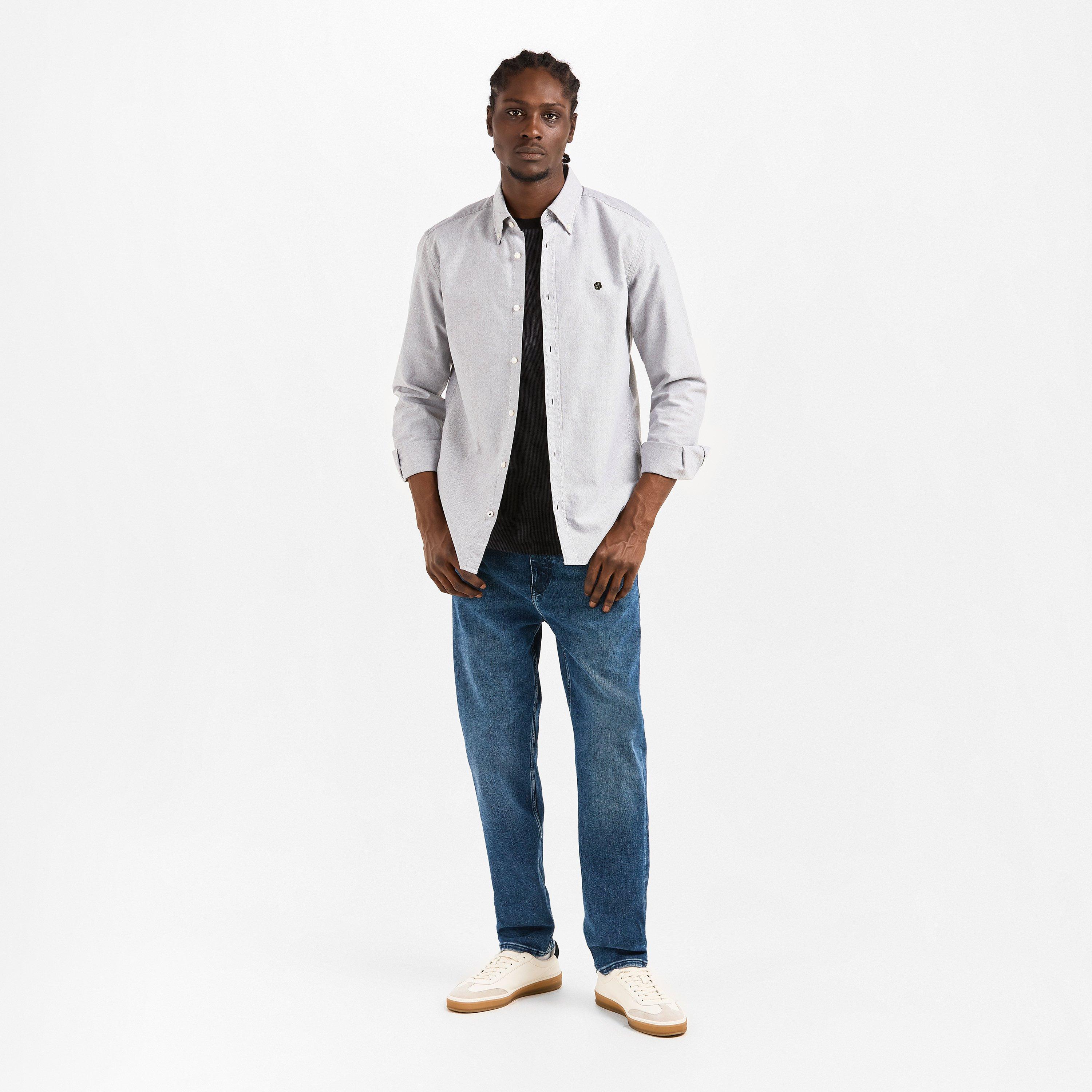 Mid Blue 416 - Boss - Men's Ogden Straight Leg Jeans - 6