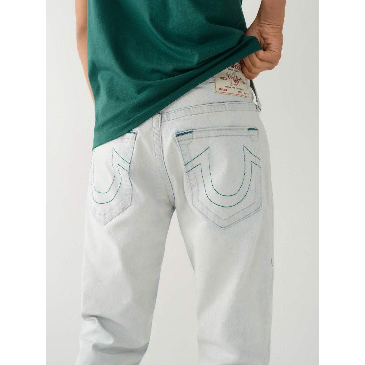 Fresco Wash - True Religion - Ricky Straight Stretch Jeans Mens - 3