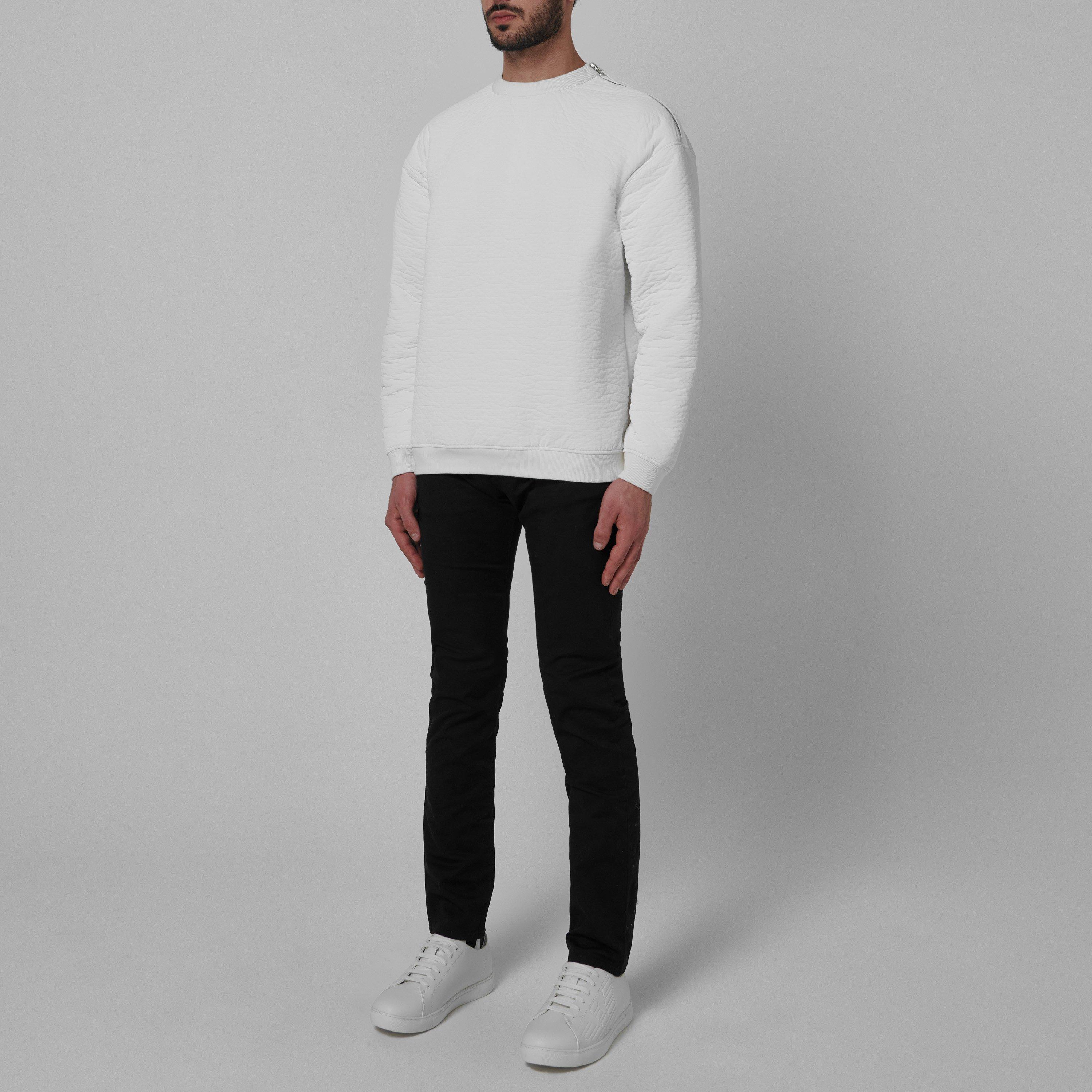 Black 0999 - Emporio Armani - Men's Slim-Fit J06 Gabardine Jeans - 3