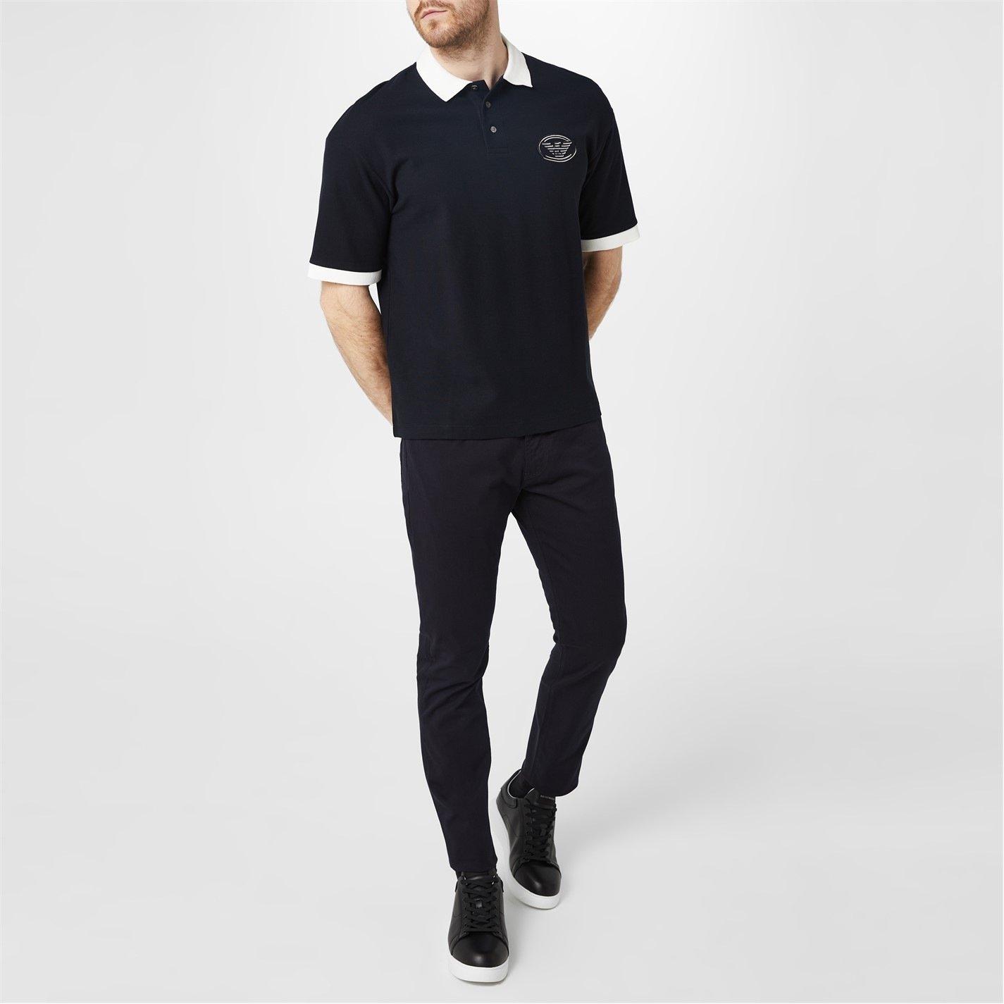 Navy 0920 - Emporio Armani - Men's Slim-Fit J06 Gabardine Jeans - 7