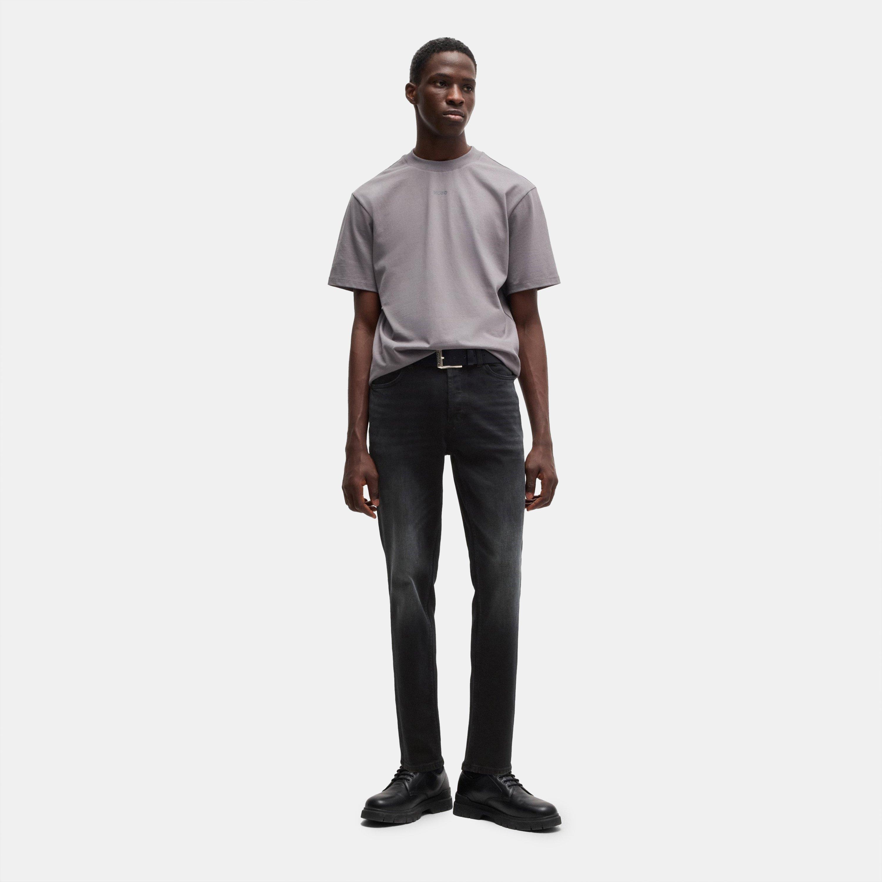 Black - Hugo - Men's Straight Leg Jeans - 5