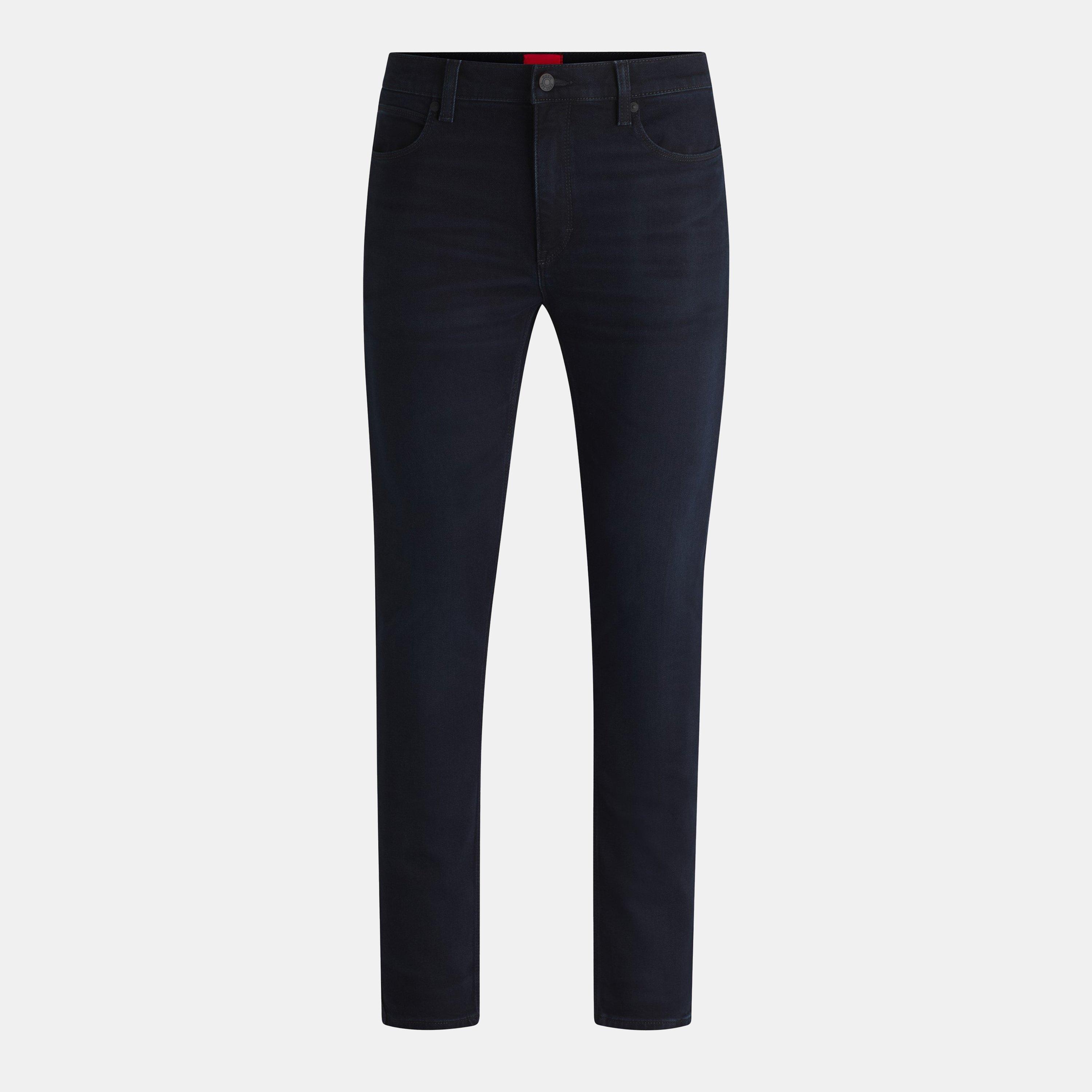Hugo Men's Straight Leg Jeans - Dark Blue - Size 34W R