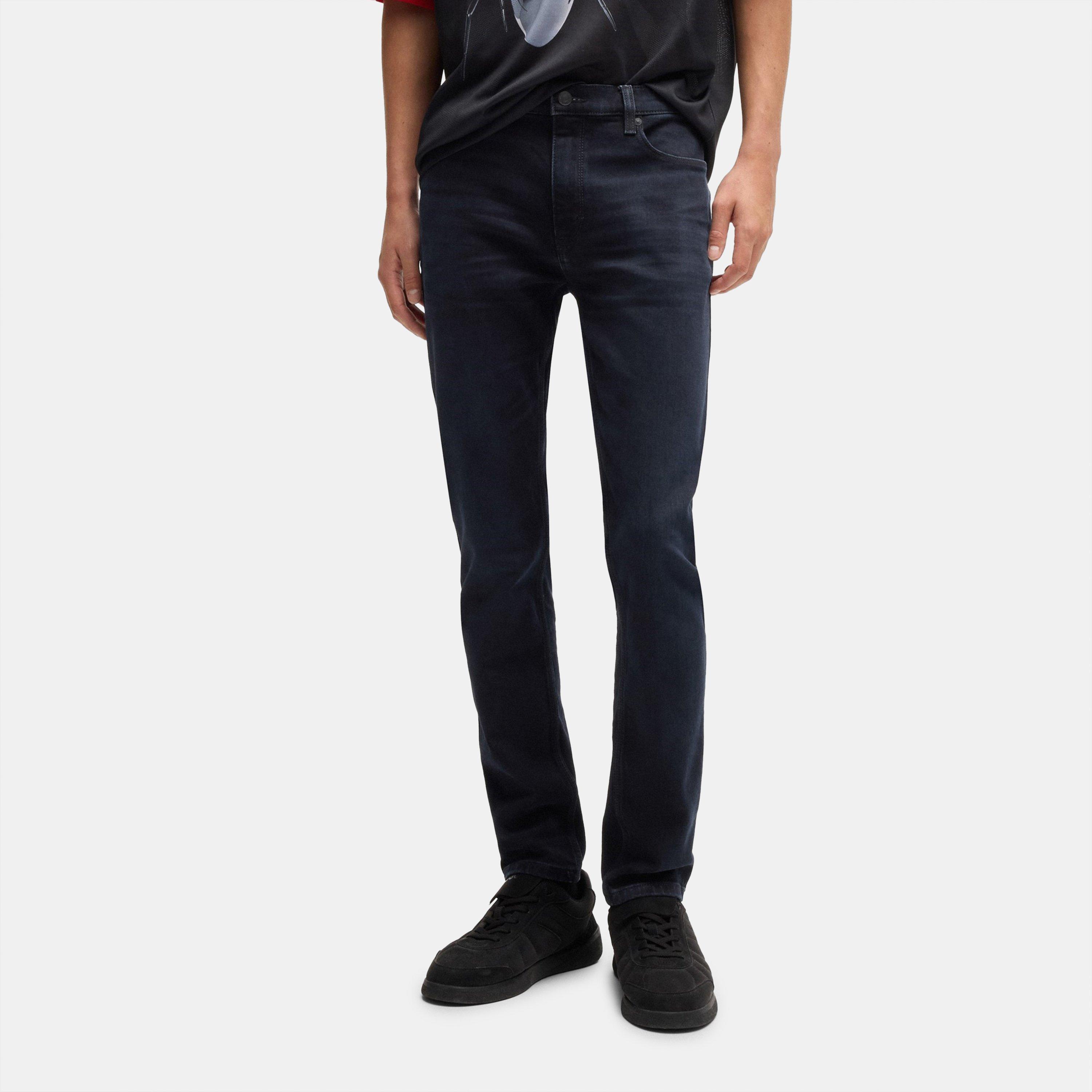 Dark Blue - Hugo - Men's Straight Leg Jeans - 2