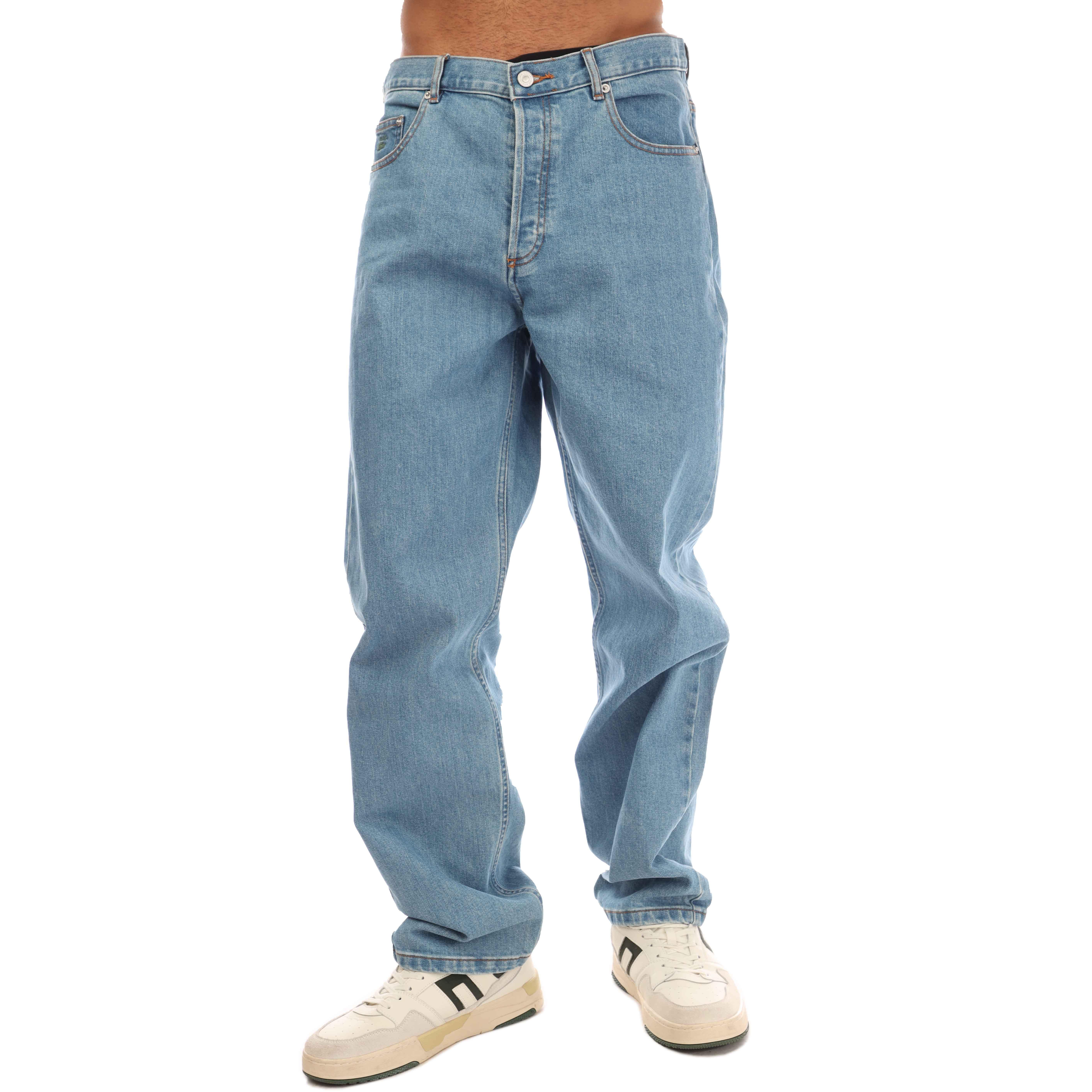 Denim sciacquato - Lacoste - Men's Straight Leg Jeans - 3
