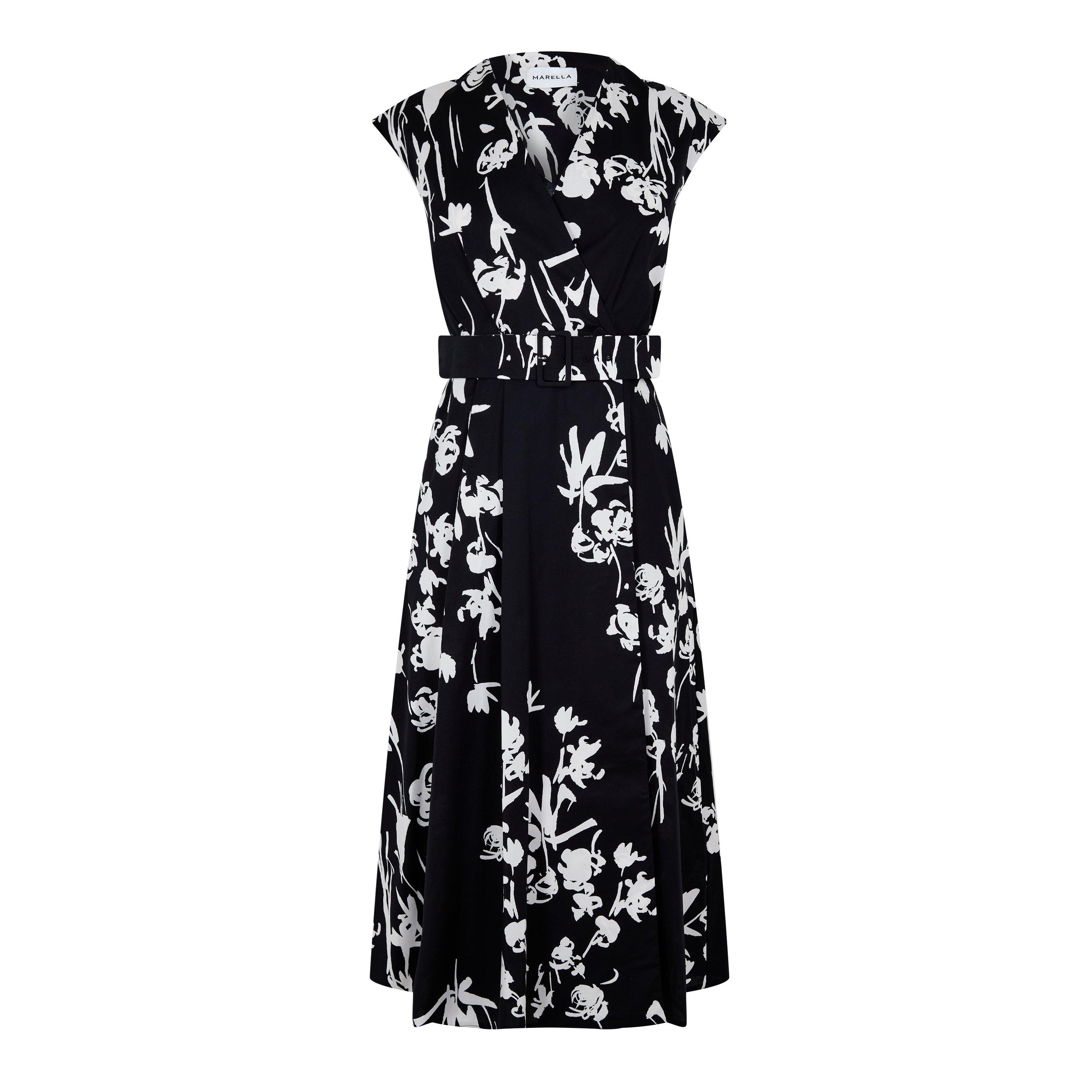 BLACK - Marella - Women's Taxi Wrap Dress - 5