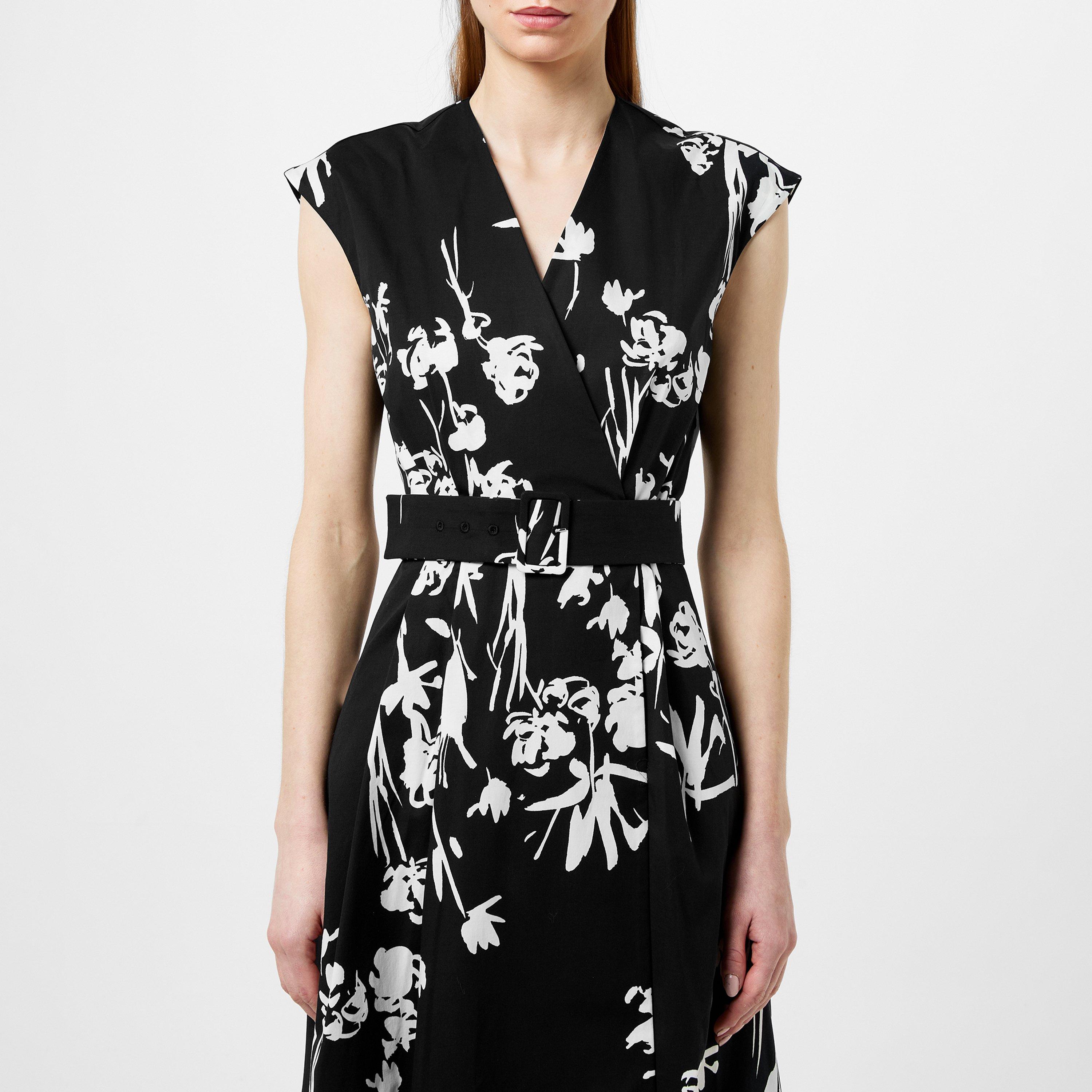 BLACK - Marella - Women's Taxi Wrap Dress - 4