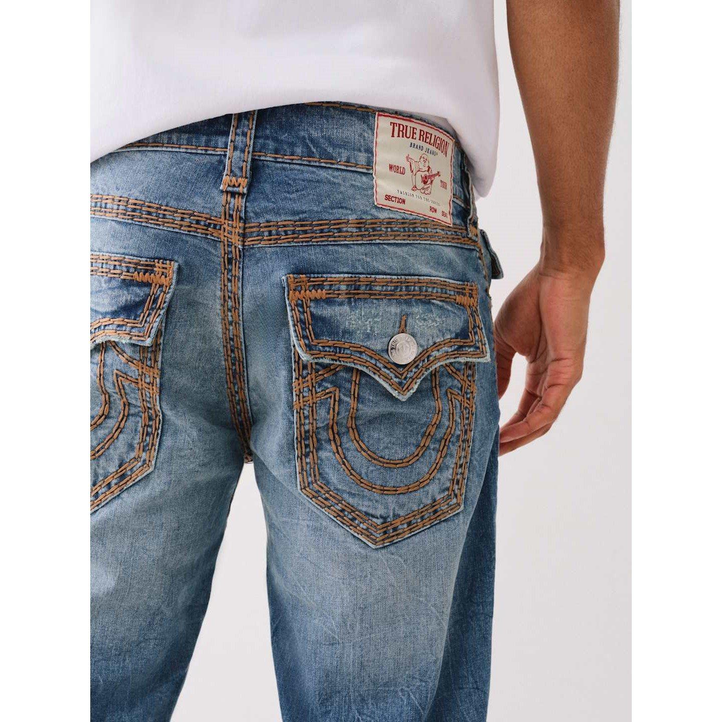 Disrptv Med Wsh - True Religion - Super Q Straight Leg Jeans - 3