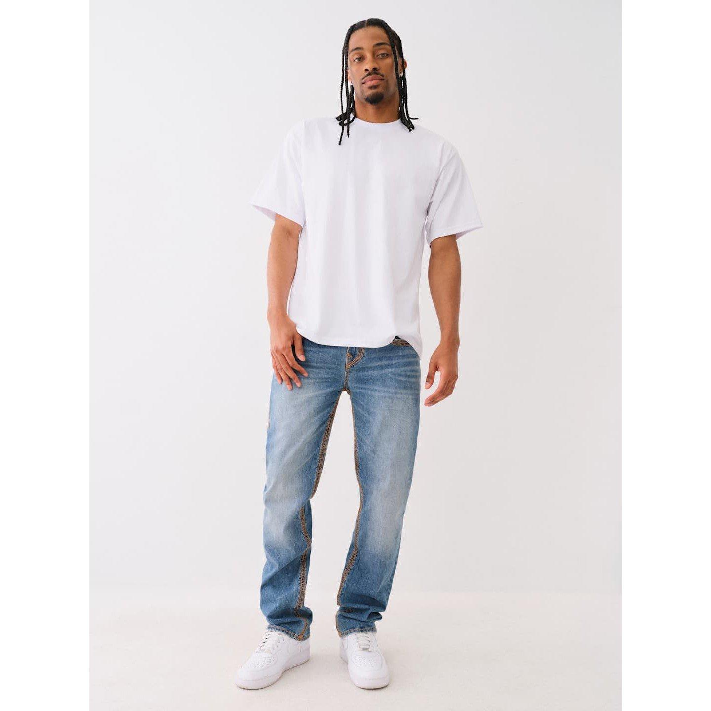 Disrptv Med Wsh - True Religion - Super Q Straight Leg Jeans - 4