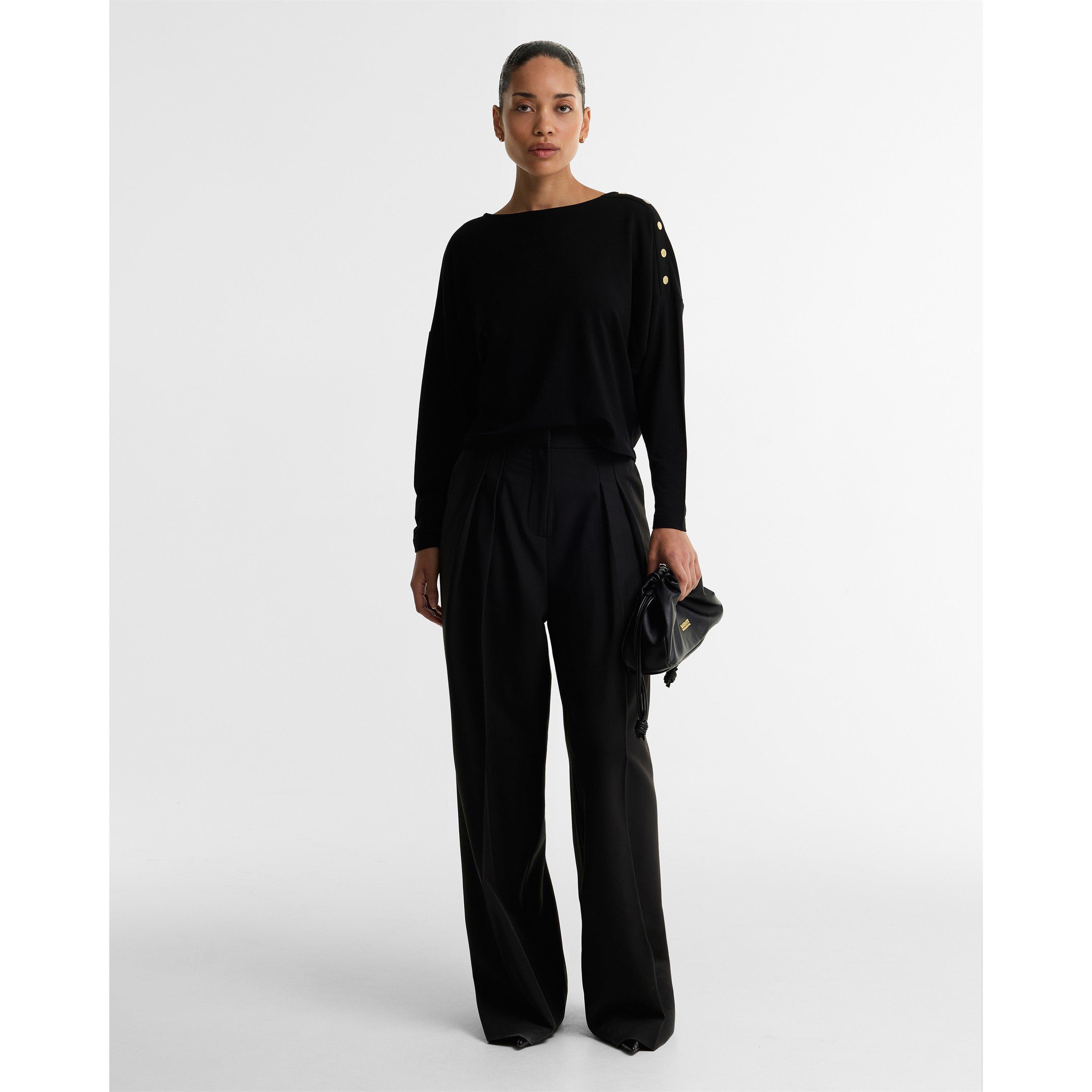 Black - Barbour International - B.Int Cyrus LS Top Ld64 - 2