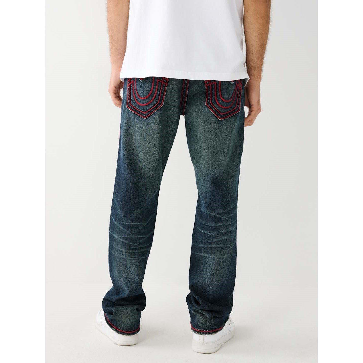 Berlin Dark Wsh - True Religion - TR Ricky Straight Jeans Mens - 2