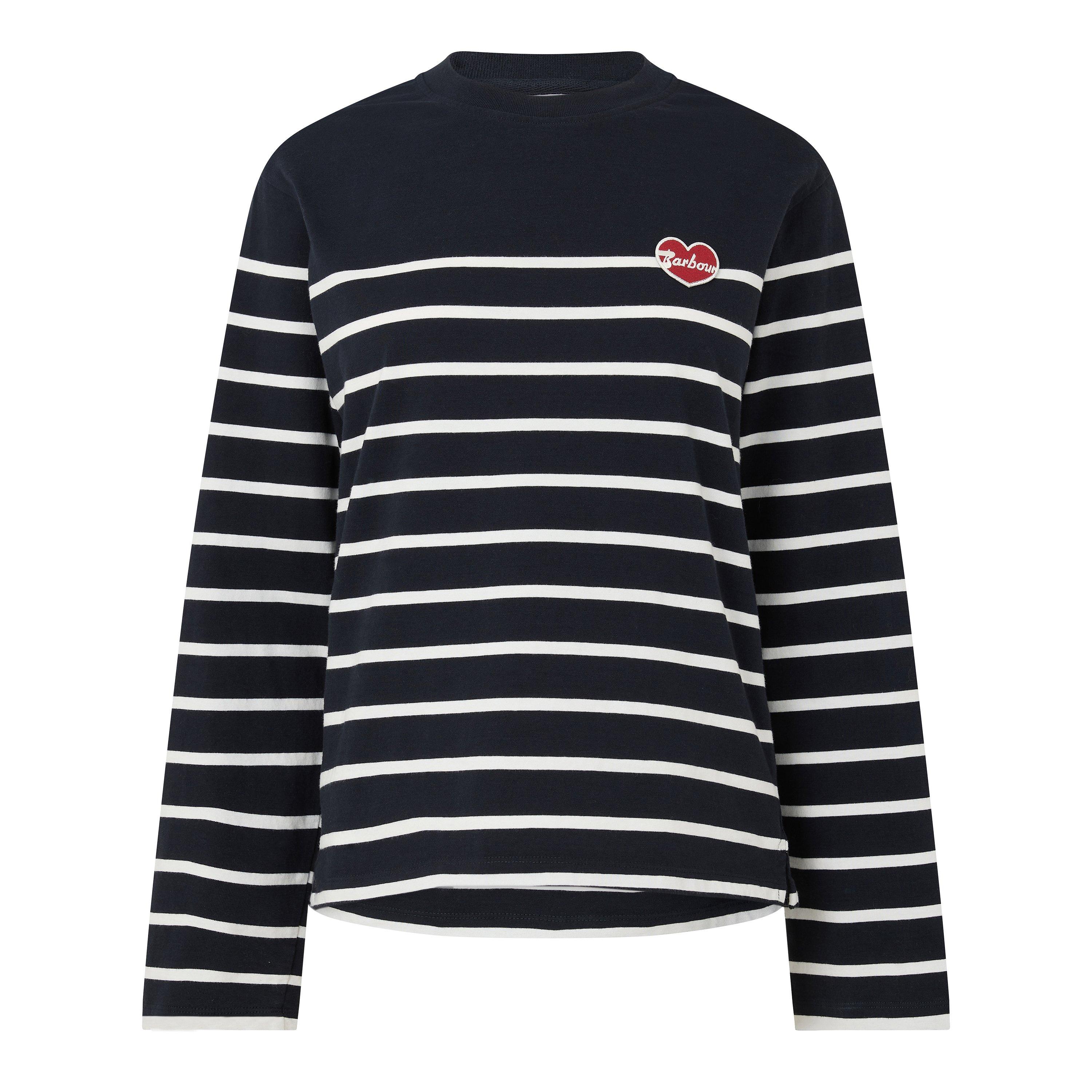 Dark Navy/Cloud - Barbour - B.Li Harling LS T Ld64 - 1