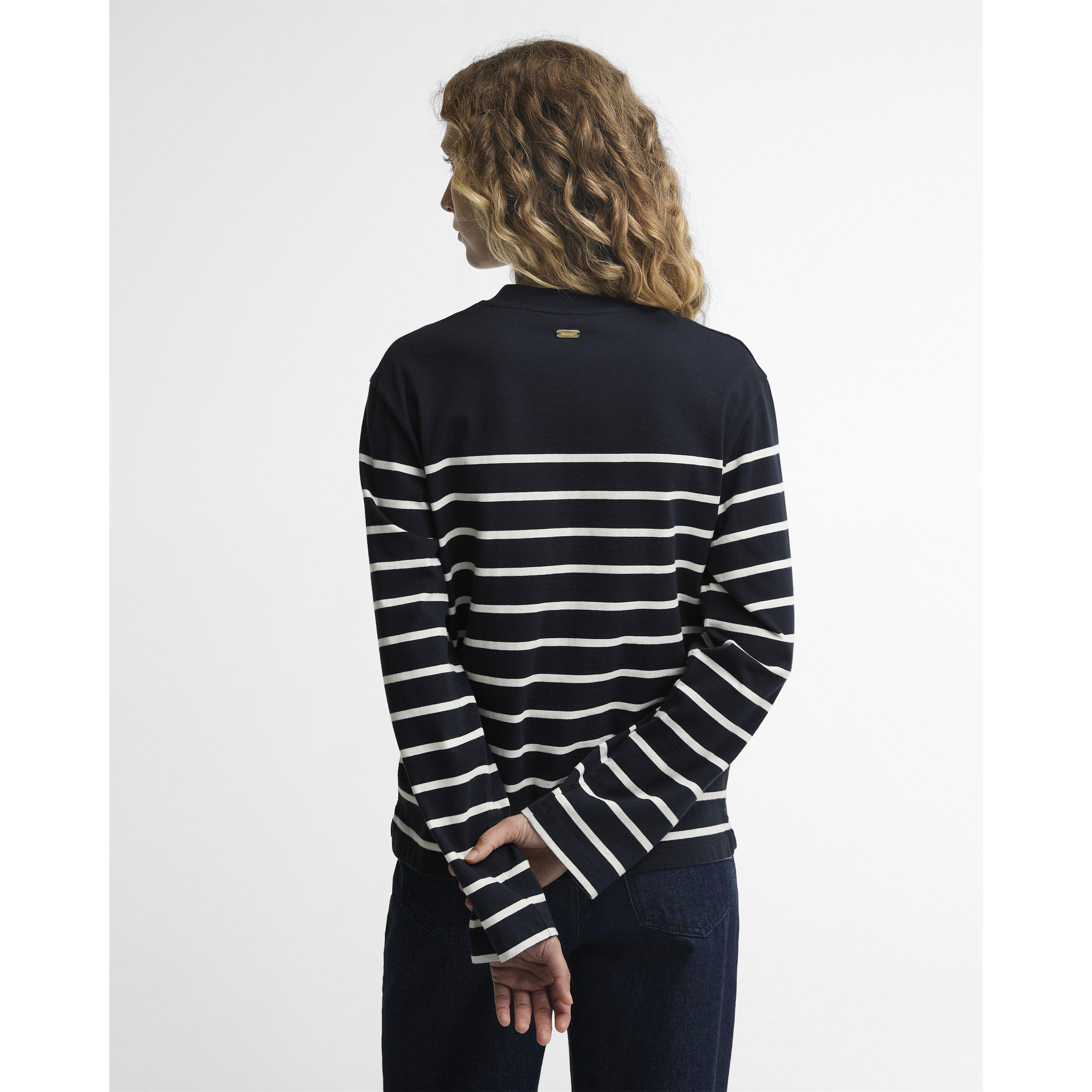 Dark Navy/Cloud - Barbour - B.Li Harling LS T Ld64 - 5