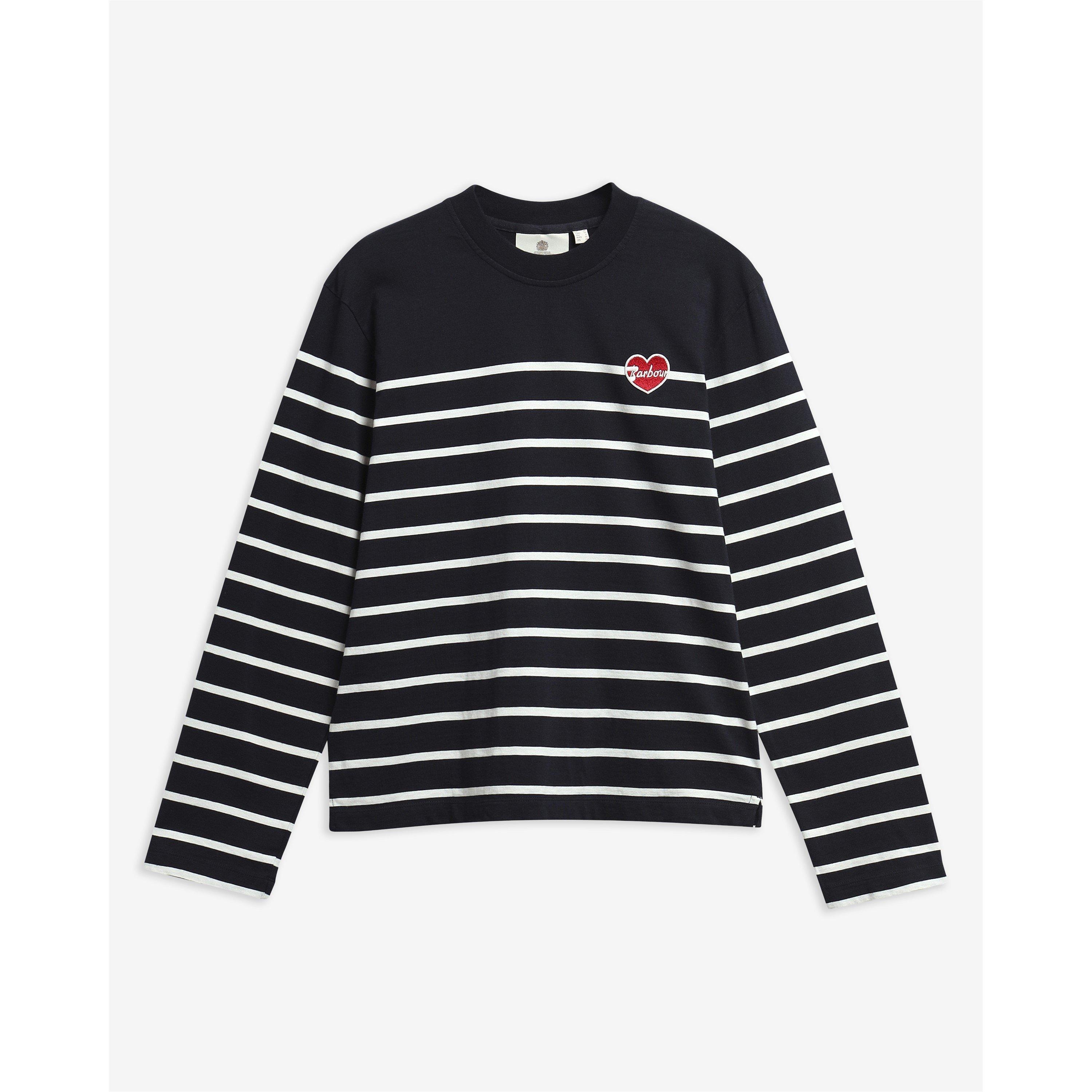 Dark Navy/Cloud - Barbour - B.Li Harling LS T Ld64 - 7