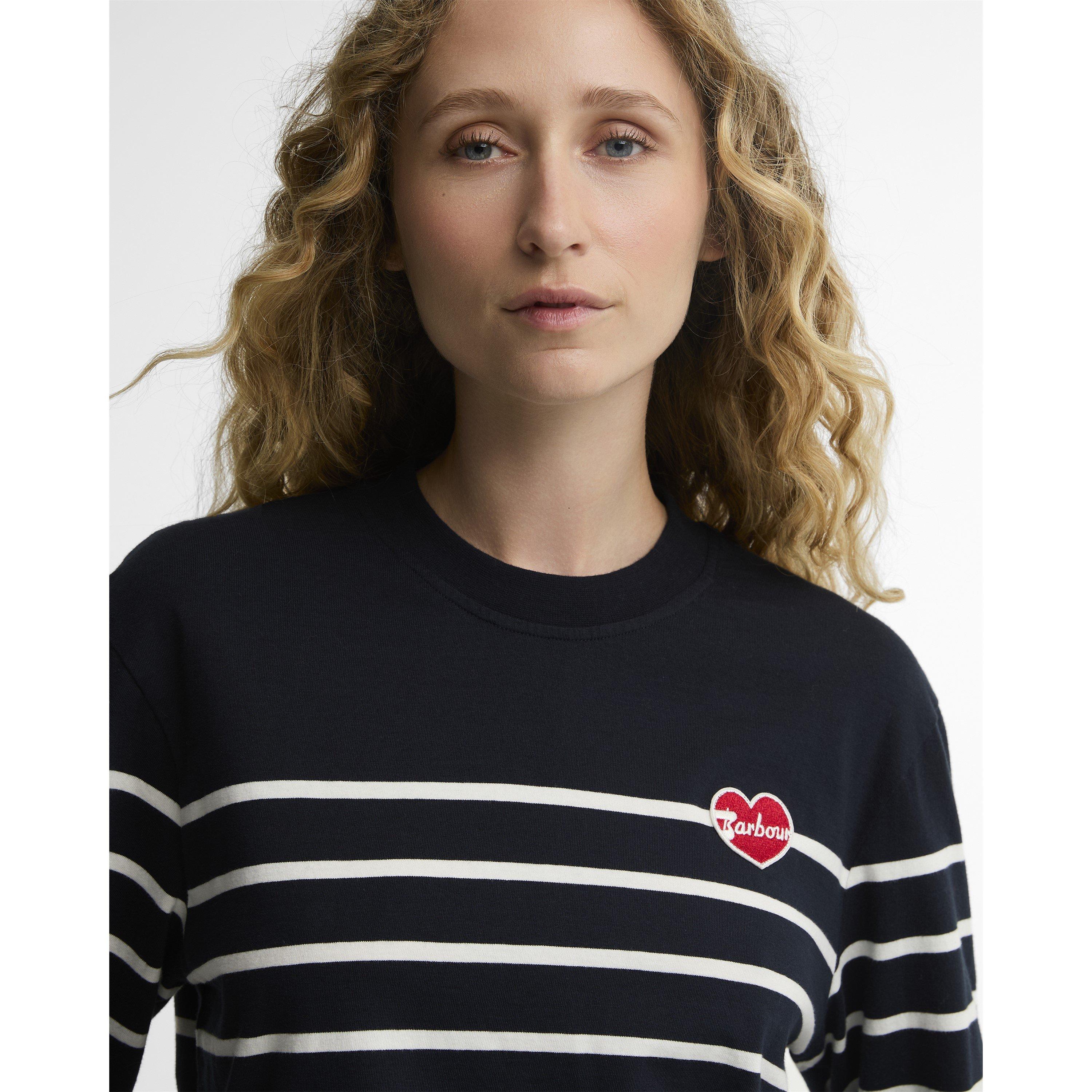 Dark Navy/Cloud - Barbour - B.Li Harling LS T Ld64 - 8