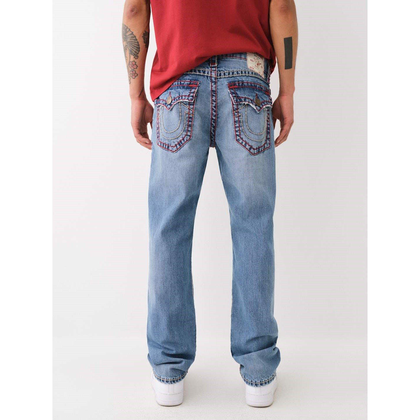 True Religion | Ricky Distressed Super Straight Jeans Mens | Jeans