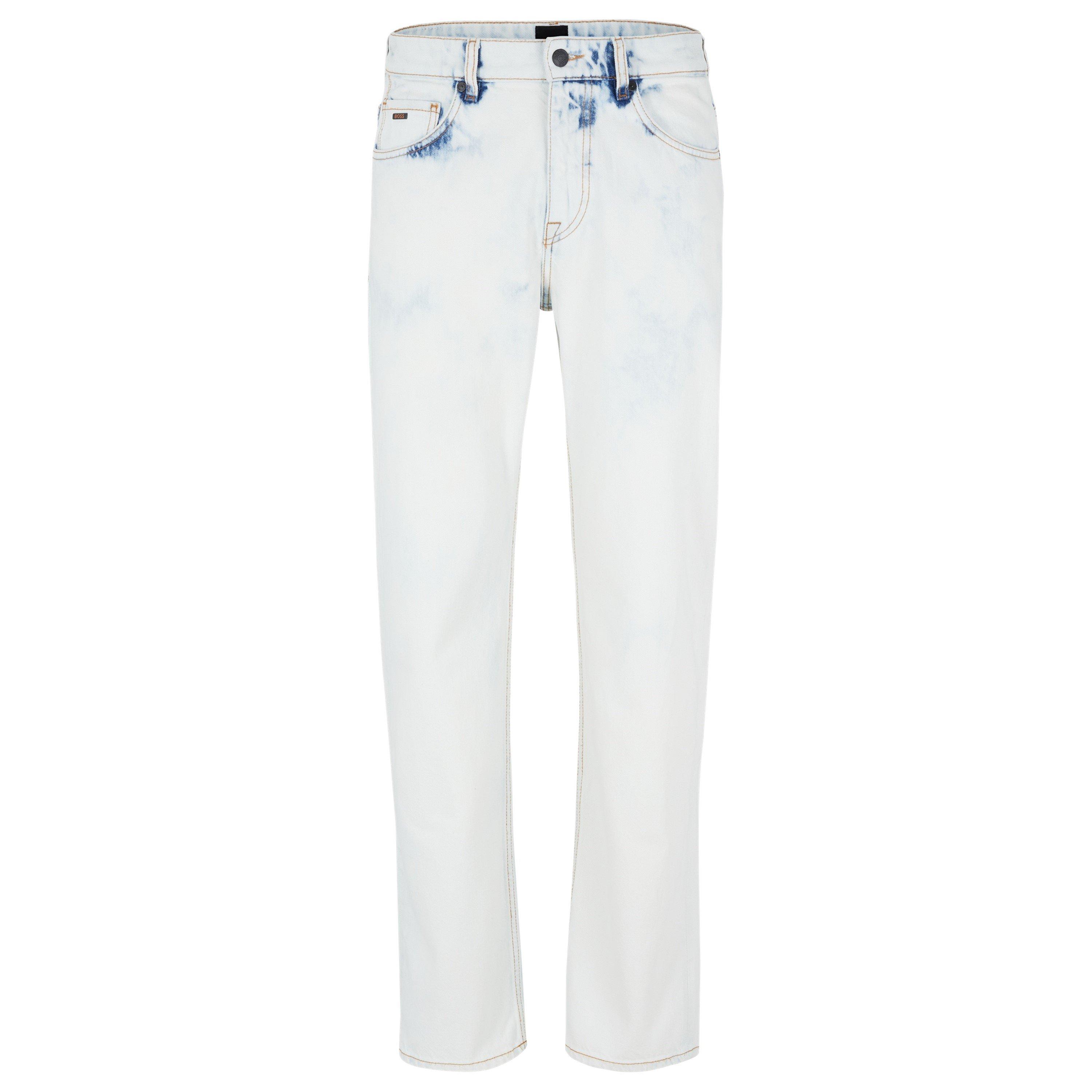 Boss Men's Anderson Bc Straight Leg Jeans - Pastel Blue - 34W R
