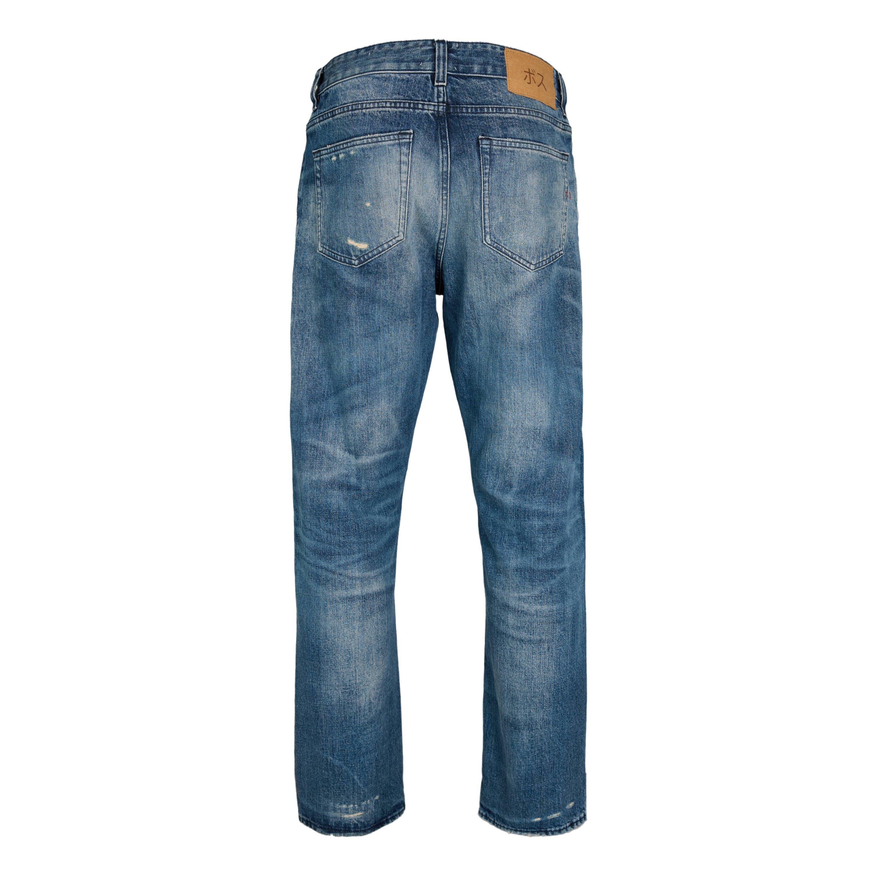 Bright Blue - Boss - Men's Relaxed Fit Jeans - 2