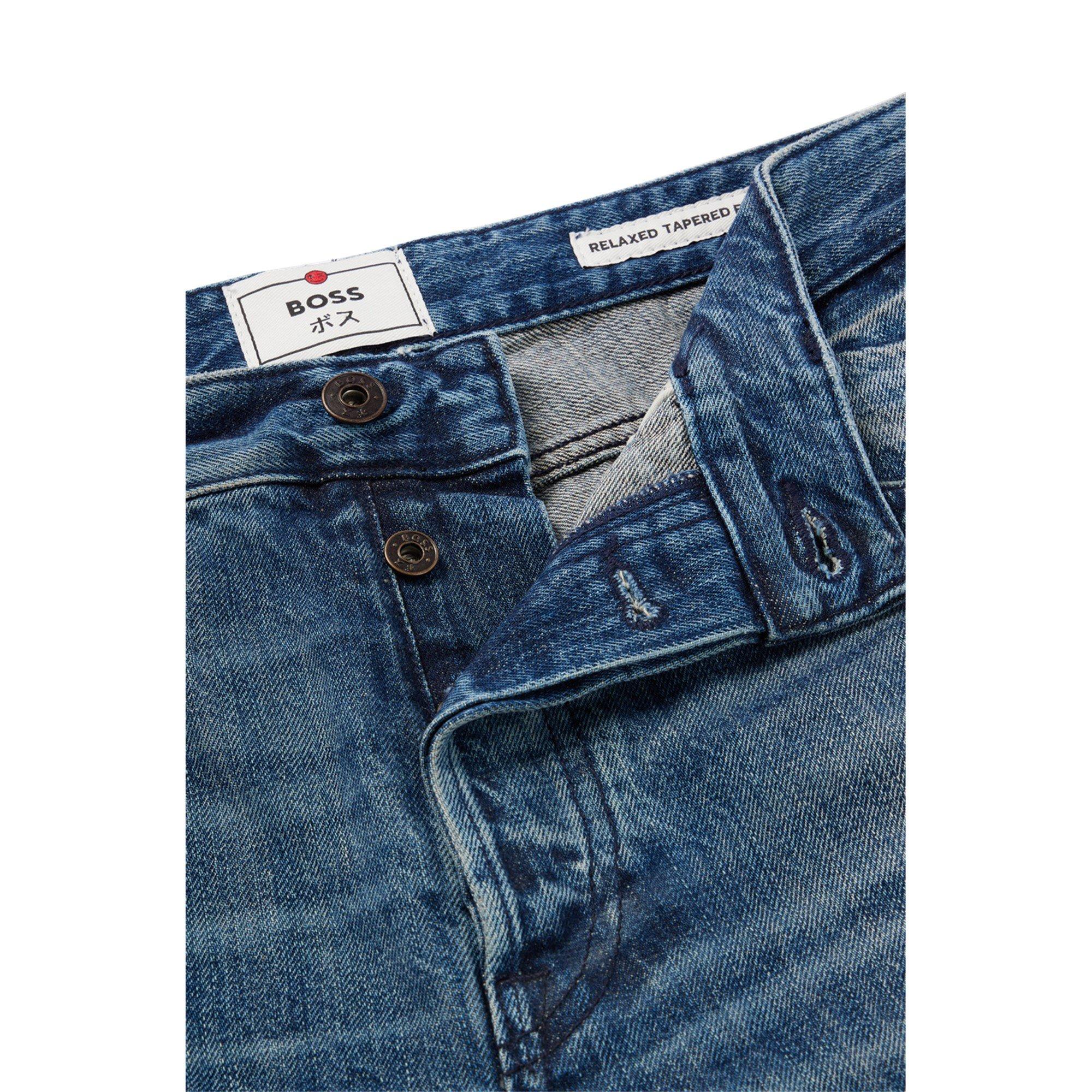 Bright Blue - Boss - Men's Relaxed Fit Jeans - 2