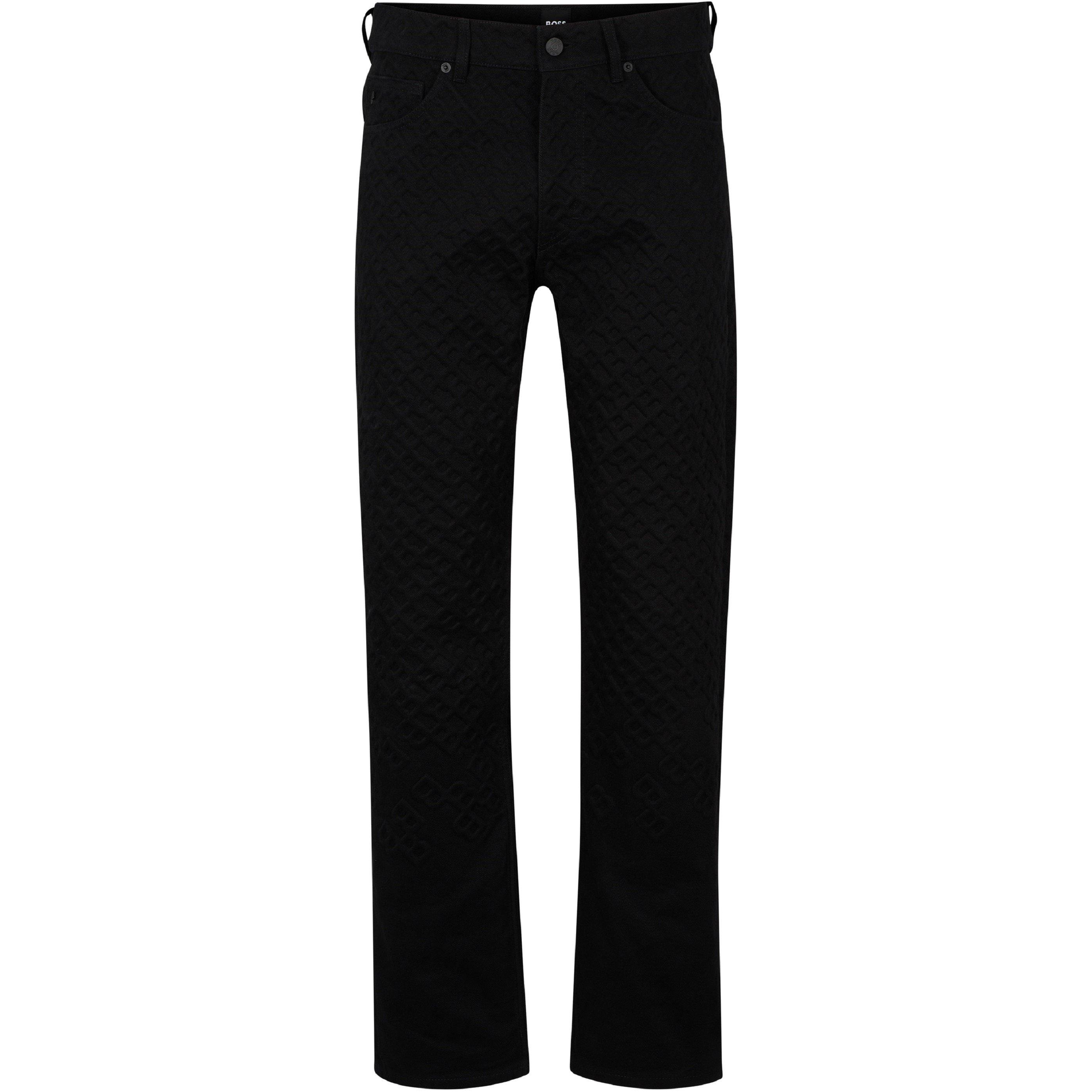 Black - Boss - Men's Anderson Straight Leg Jeans - 3
