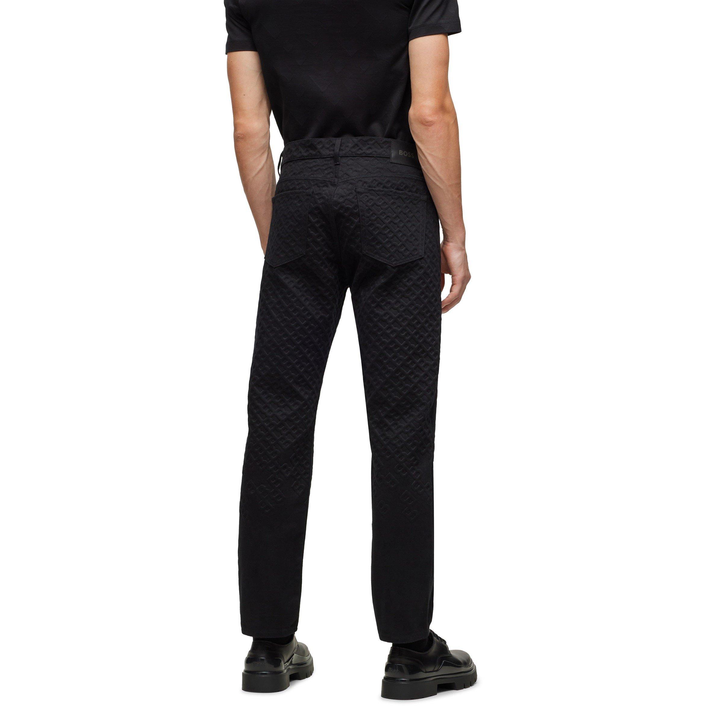 Black - Boss - Men's Anderson Straight Leg Jeans - 3