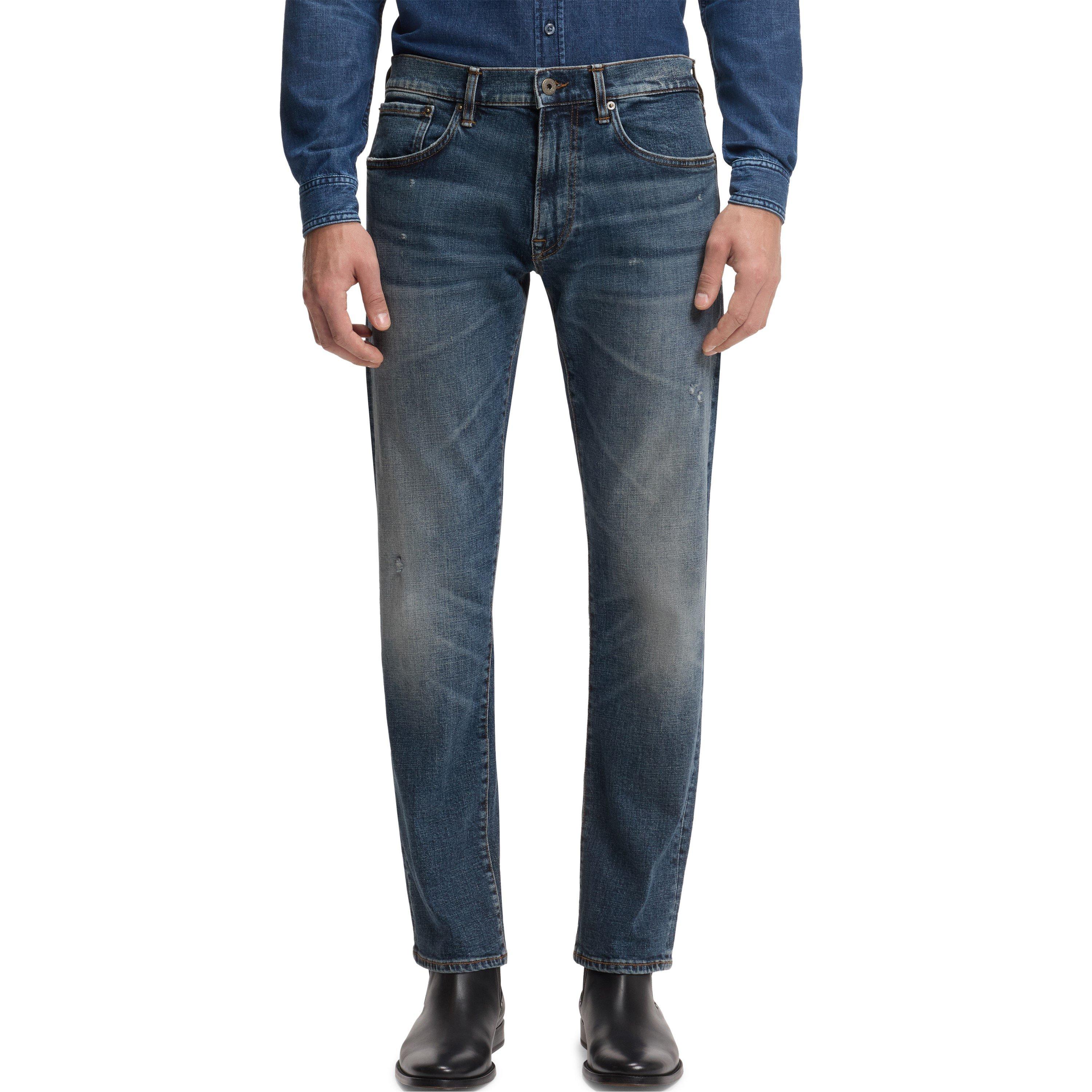 Navy 411 - Boss - x BECKHAM Slim-Fit Denim Jeans - 2