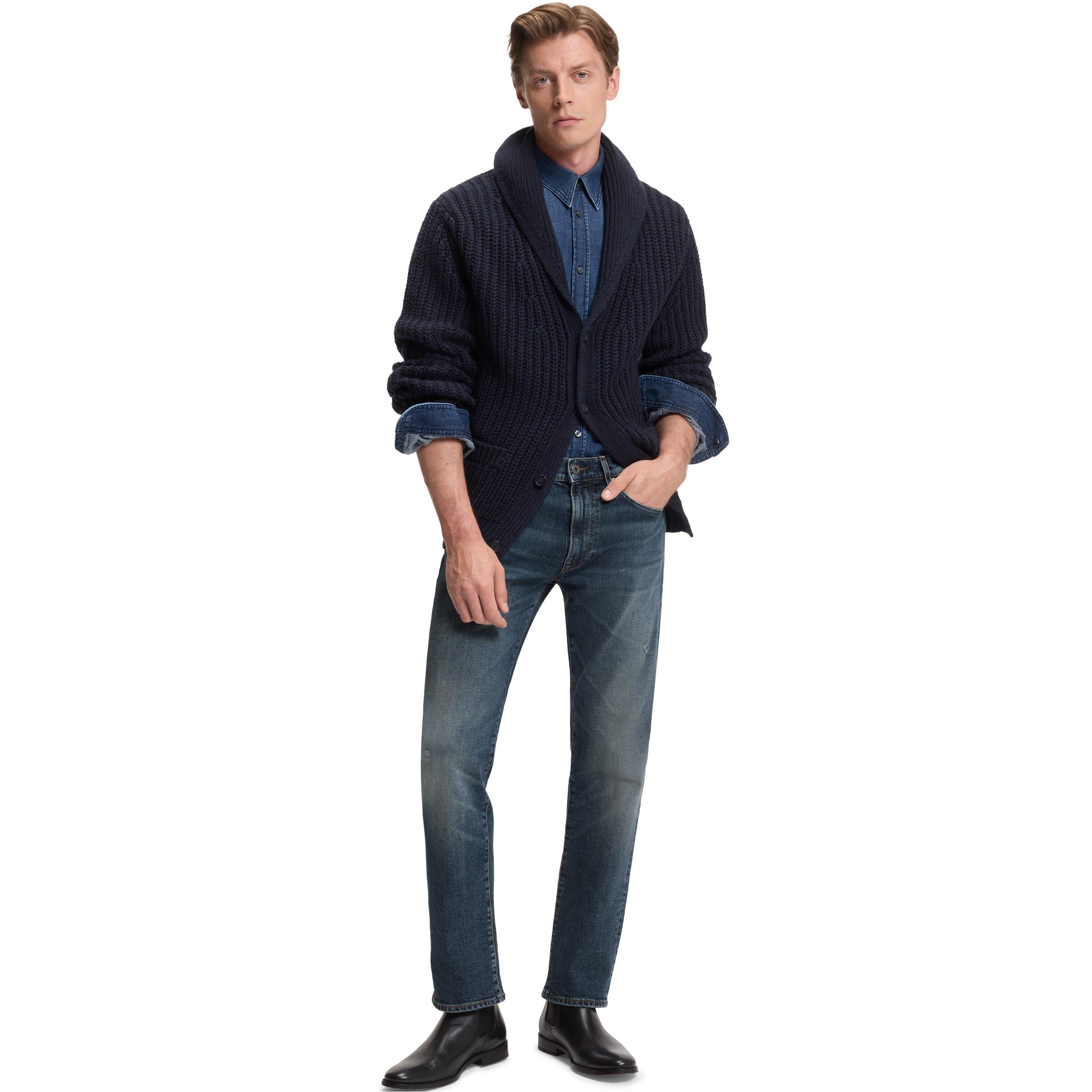 Navy 411 - Boss - x BECKHAM Slim-Fit Denim Jeans - 5