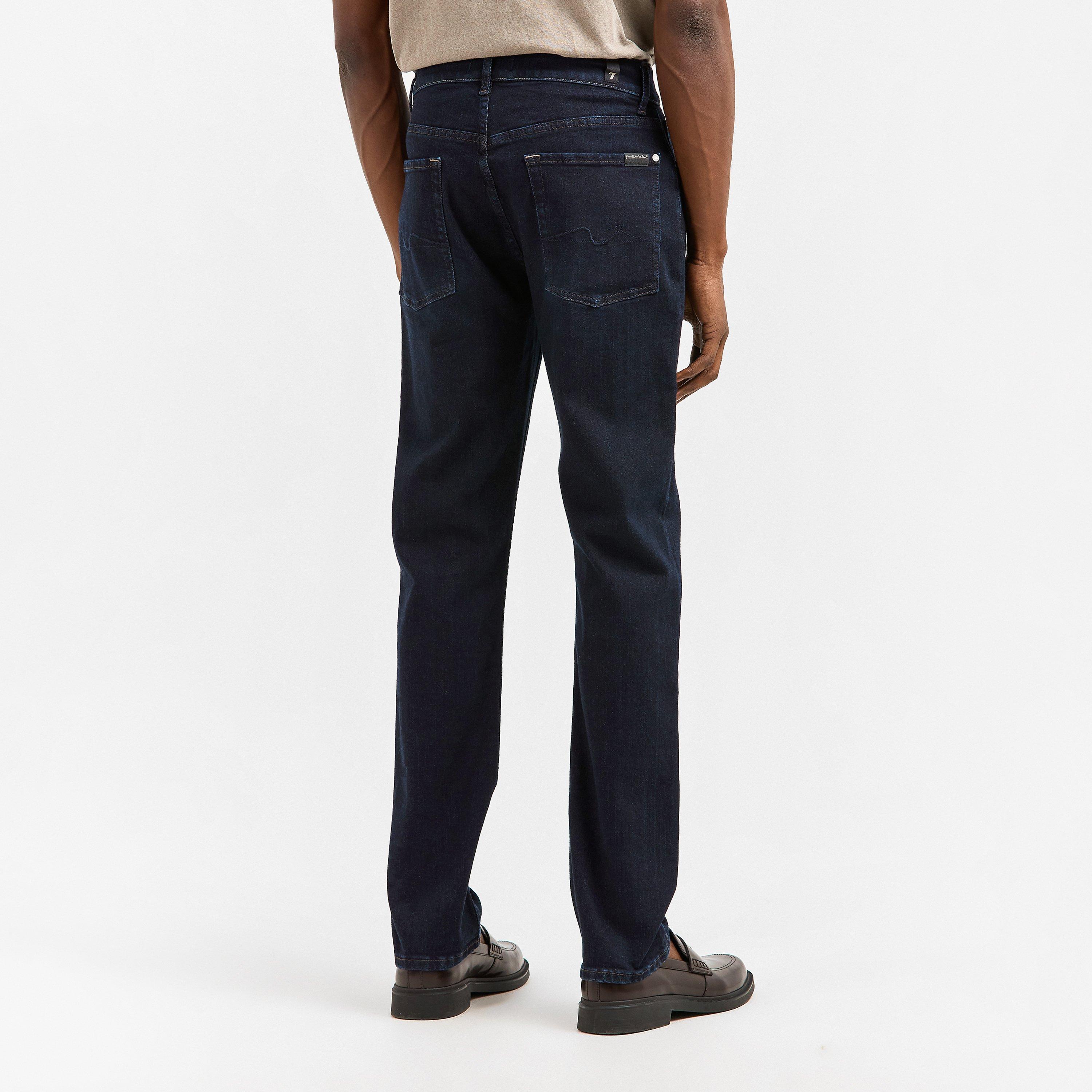 Black - 7 For All Mankind - Men's Classic Straight Leg Jeans - 4