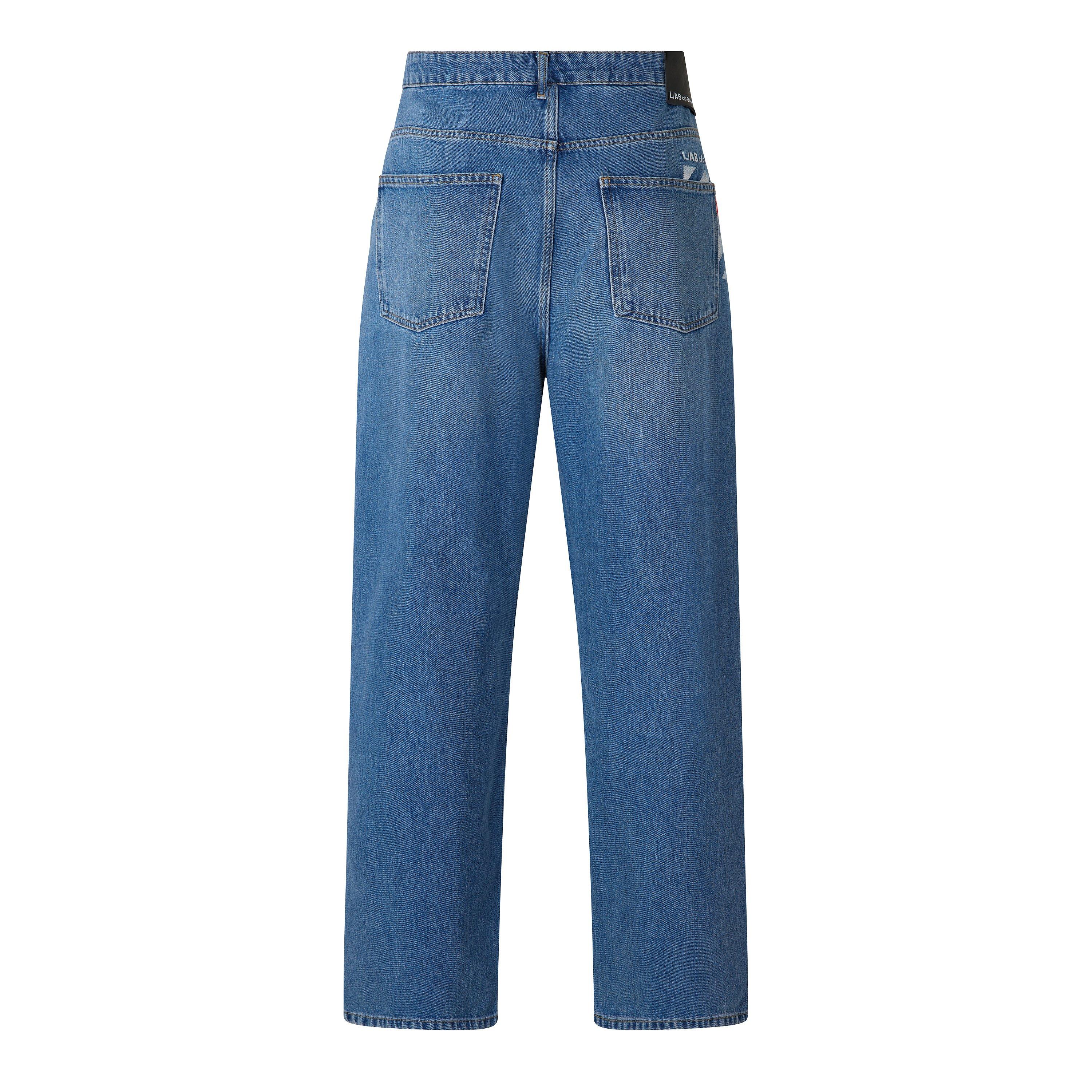 Steel Indigo - L AB Off White - L/AB Off Diag Jeans Sn71 - 2