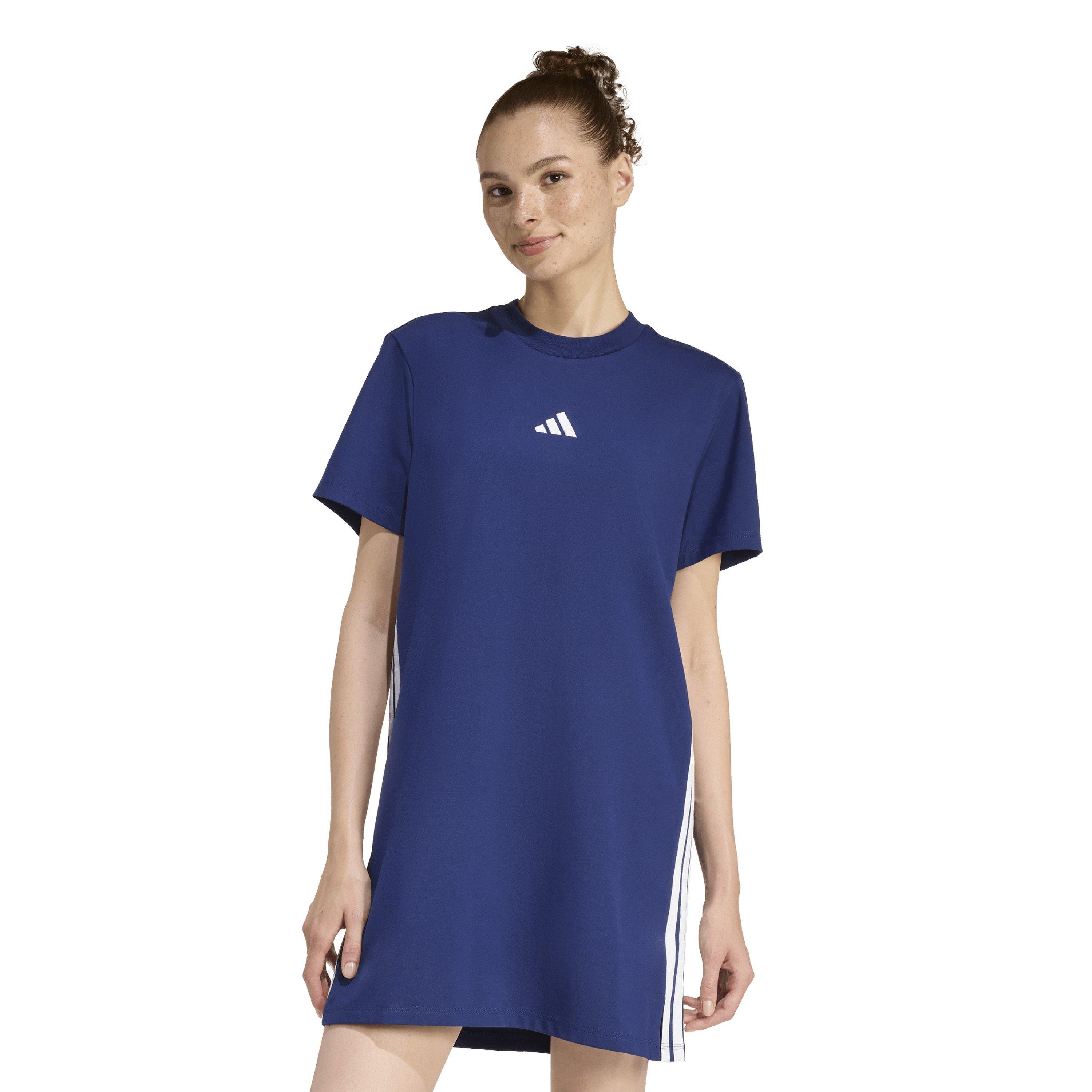 Dk Blue/White - adidas - Women's Short Sleeve Dress Shirt - 2