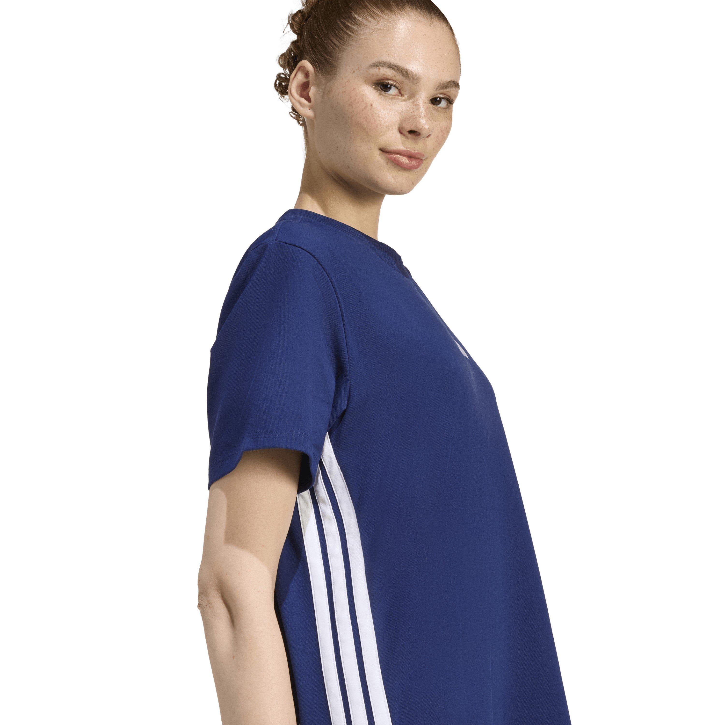 Dk Blue/White - adidas - Women's Short Sleeve Dress Shirt - 5